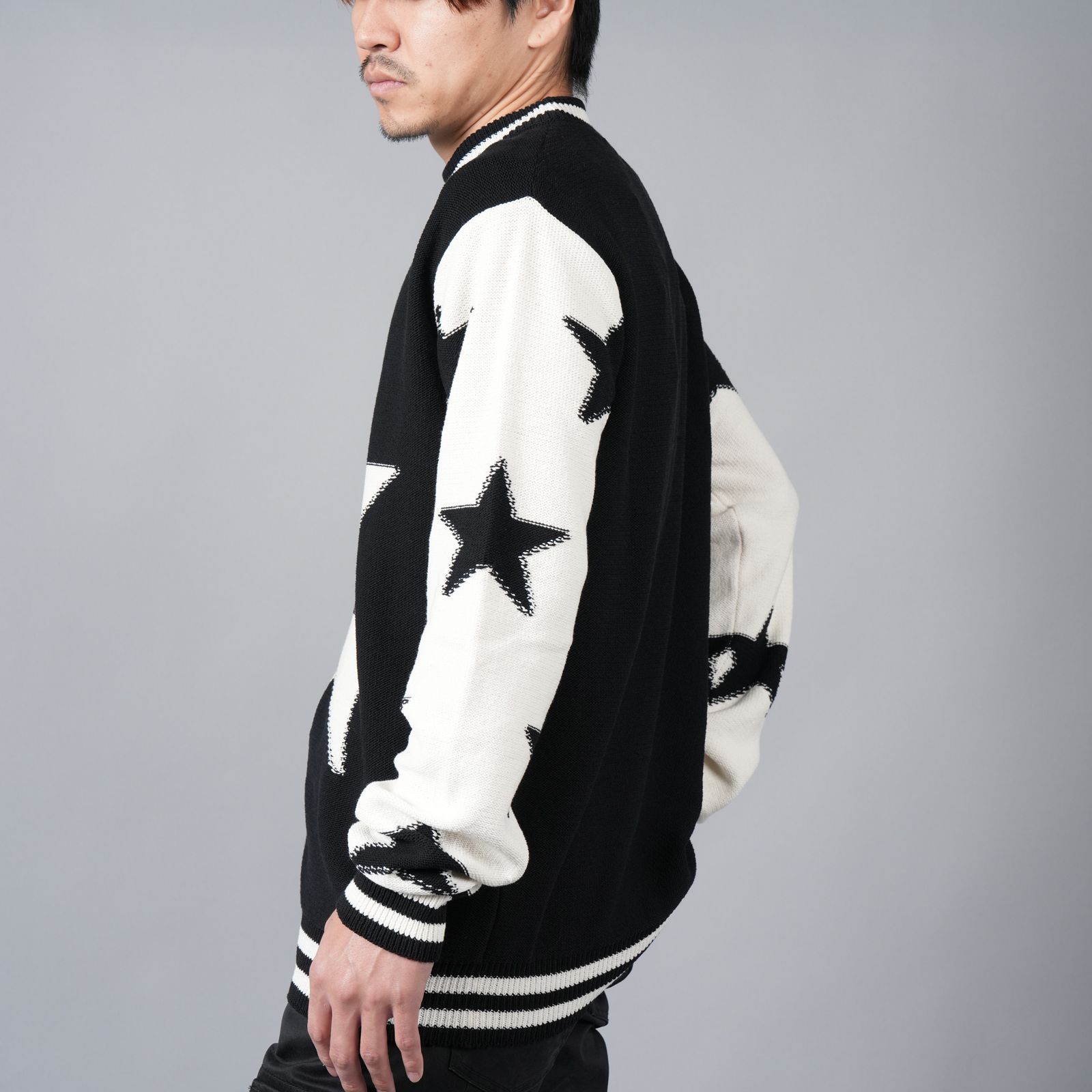 BALMAIN - 【ラスト1点】 BALMAIN SIGNATURE STARS COTTON SWEATER