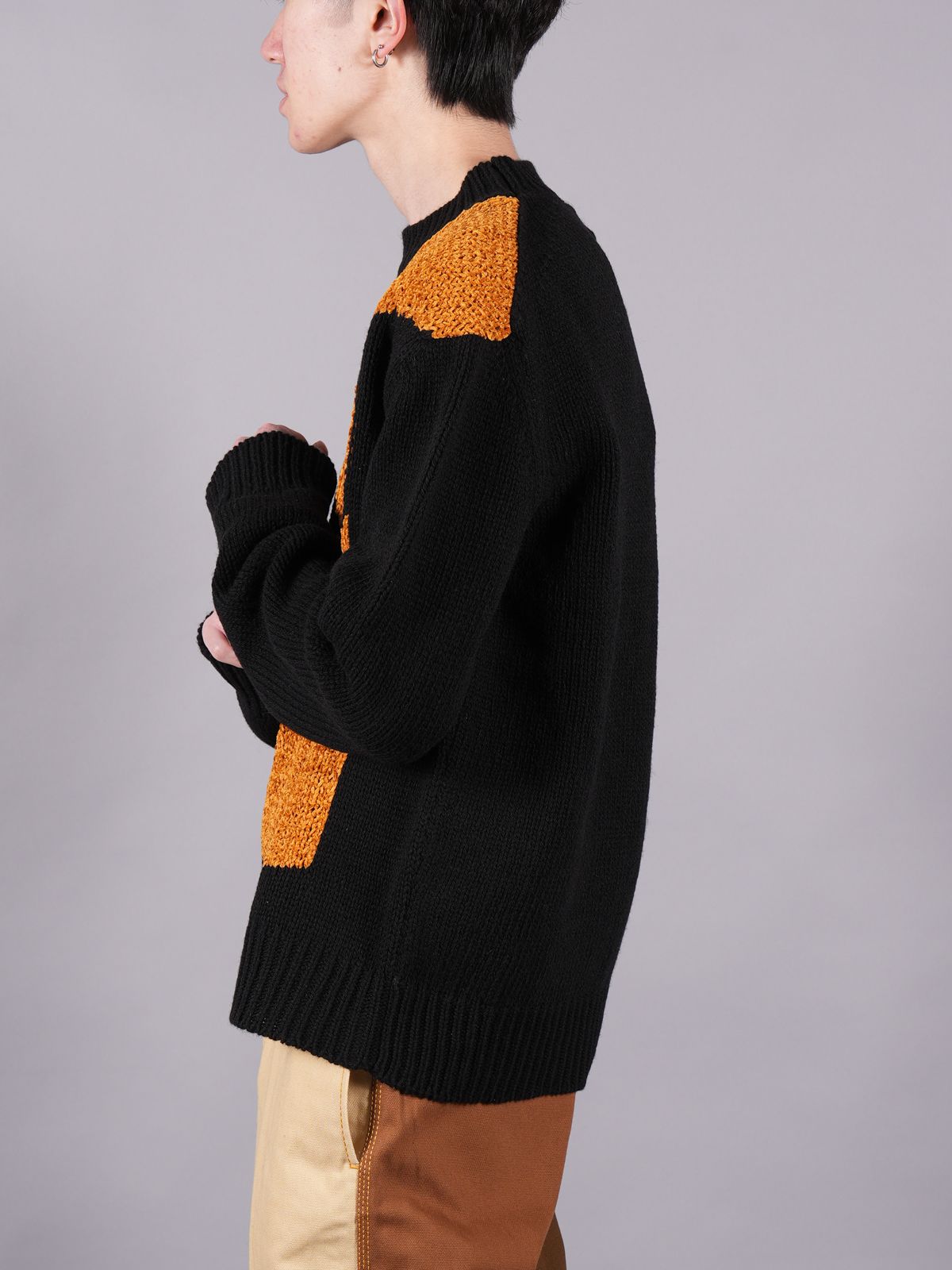 MARNI - 【ラスト1点】 MARNI X CARHARTT WIP - JUMPER IN BLACK WOOL