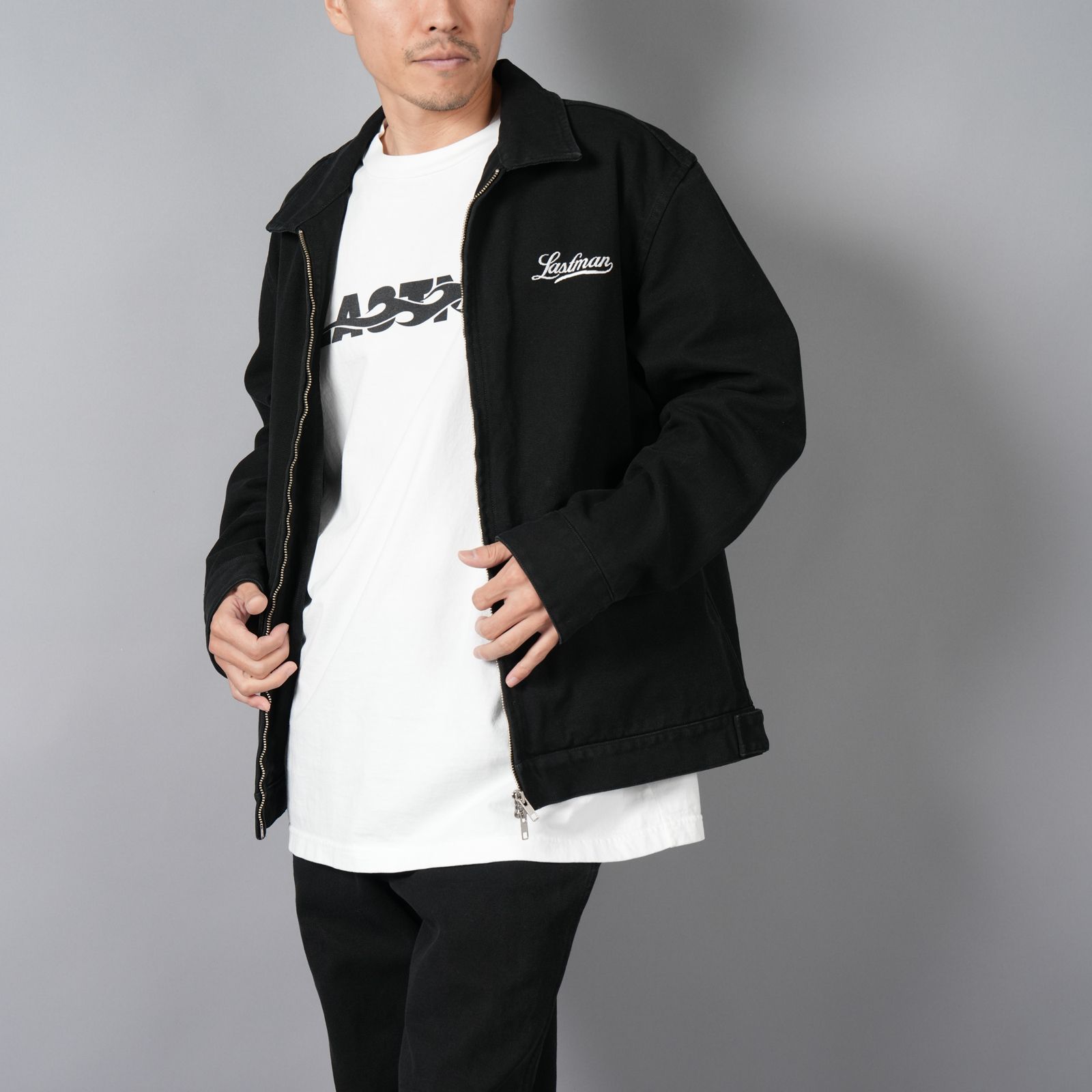 LASTMAN - DUCK DRIZZLER JACKET W/ BACK PRINT / ドリズラー