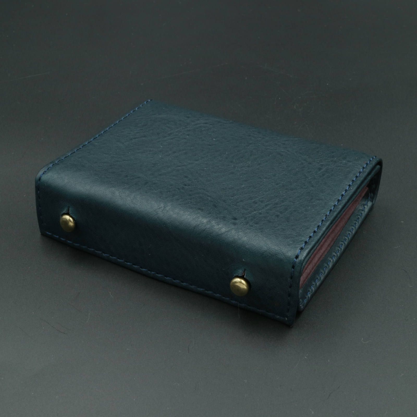 m+ - 【送料無料対象外】「millefoglie II P25」ミニ財布 ネイビー