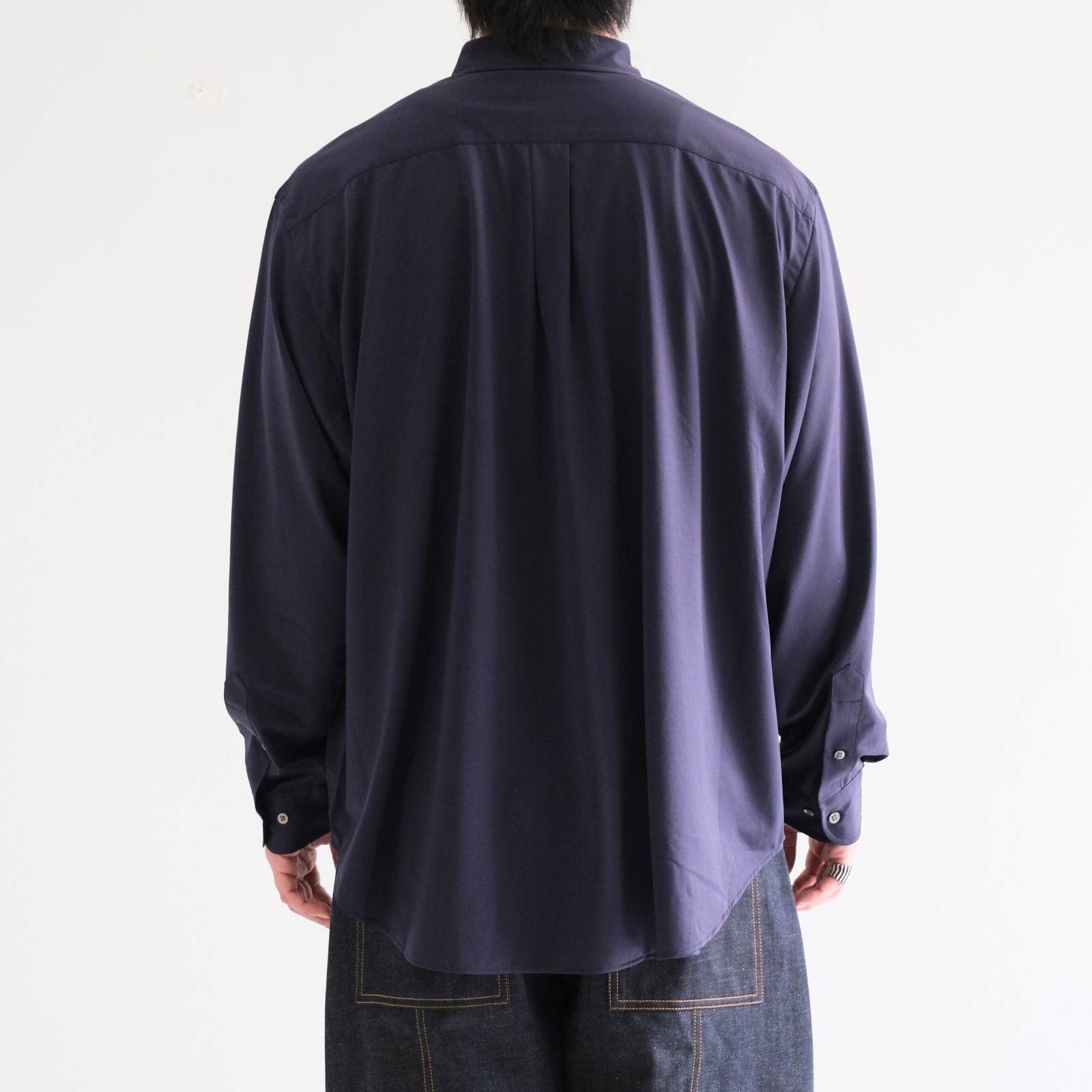 KANEMASA PHIL. - 46G Atmosphere L/S Shirt / シャツ / ネイビー | iko