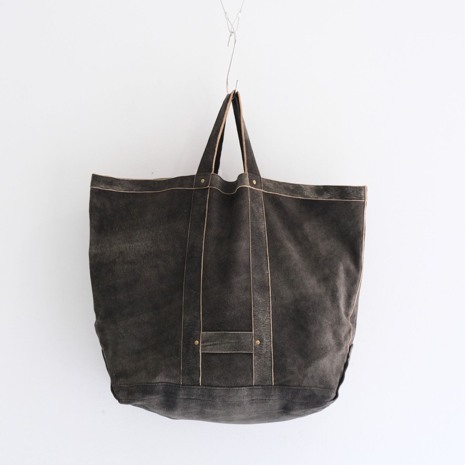 SEVEN BY SEVEN - LEATHER TOTE BAG ‐Goat suede Antique finish