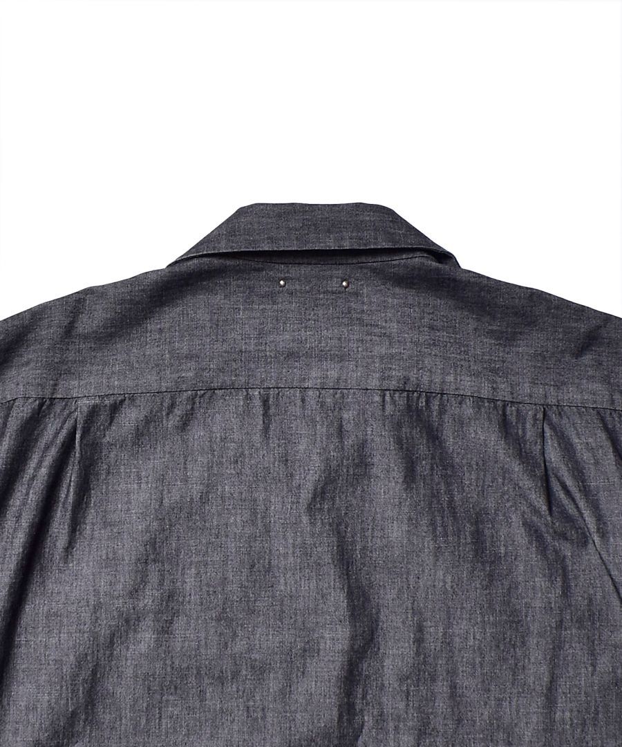 MINEDENIM - Chambray Open Collar L/S SH (CGR) / シャンブレー