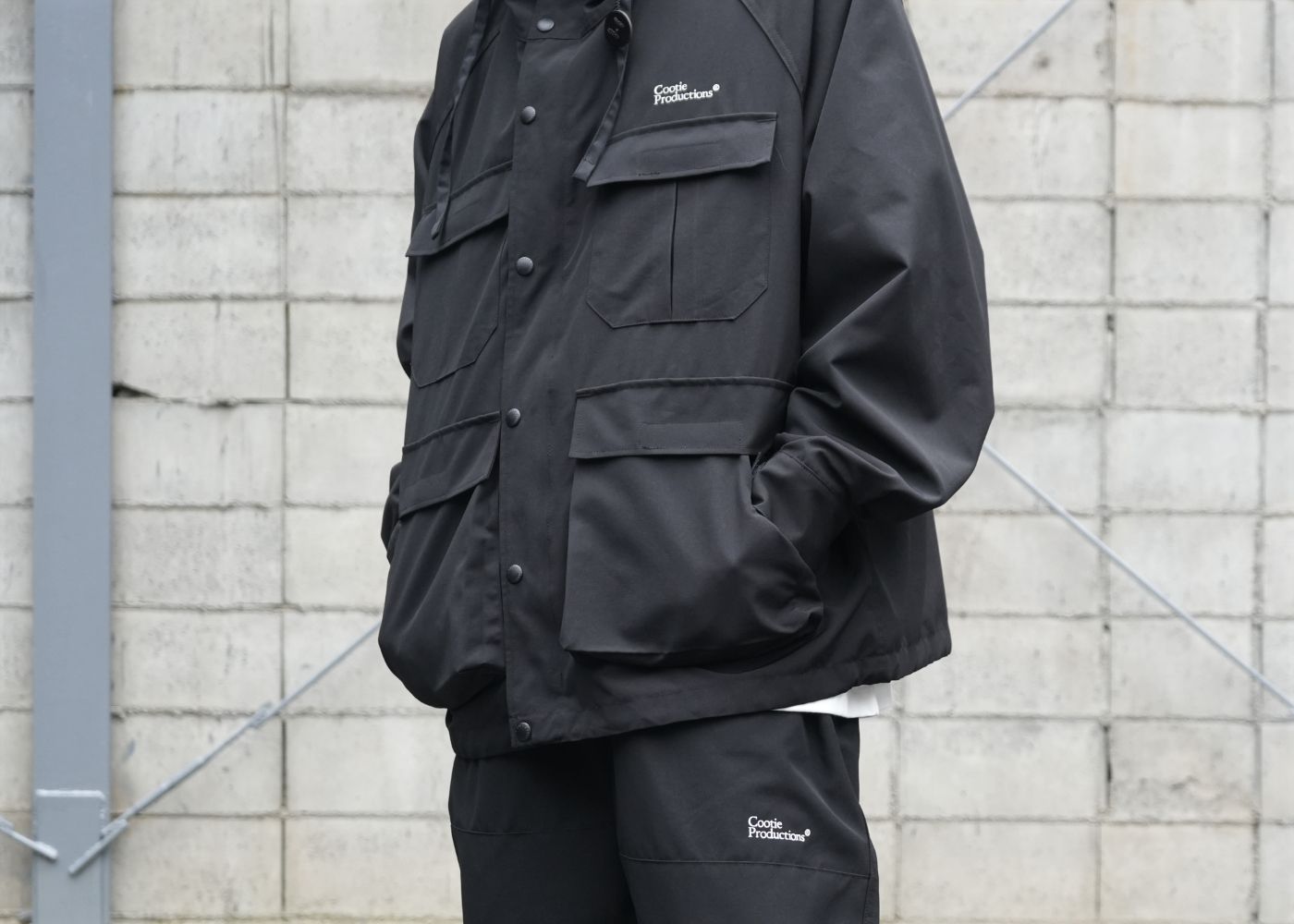 COOTIE PRODUCTIONS - SET UP STYLE / T/C Weather Hooded Shell