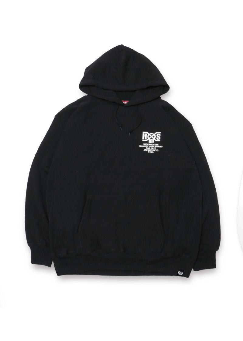 HIDE AND SEEK - HS×BH HOODED SWEAT SHIRT (BLACK) / バウンティー