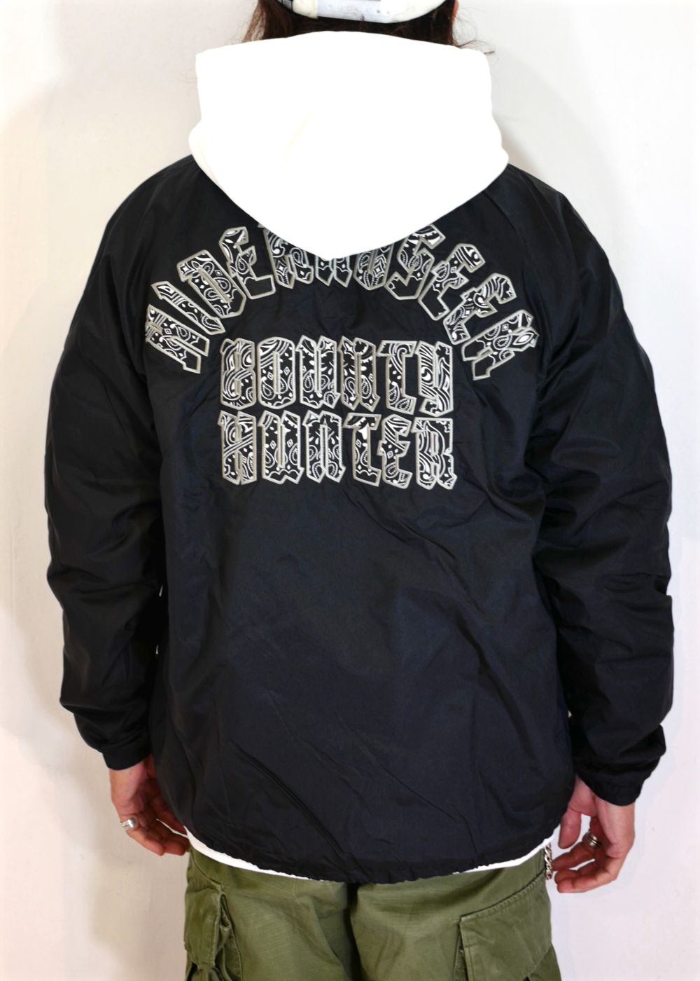 HIDE AND SEEK - HS×BH TEAM JACKET (BLACK/BANDANA) / バウンティー
