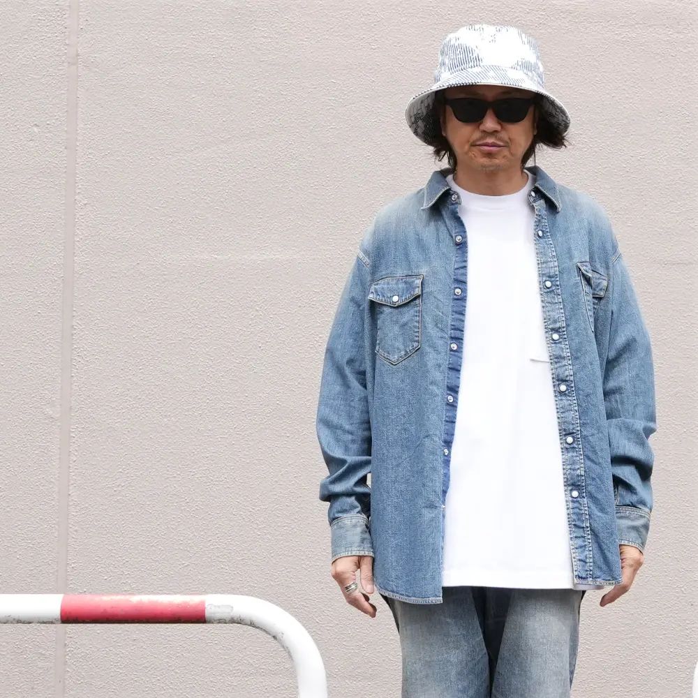 MINEDENIM - L.Western SH USD (USD) / デニム ウエスタン シャツ