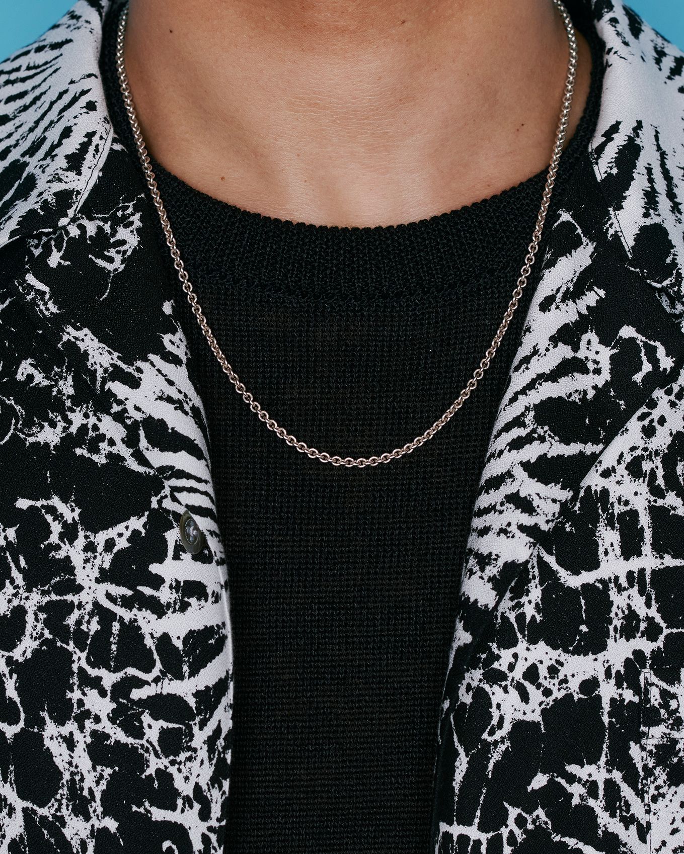 CALEE - SILVER NECKLACE CHAIN (SILVER) / シルバー チェーン