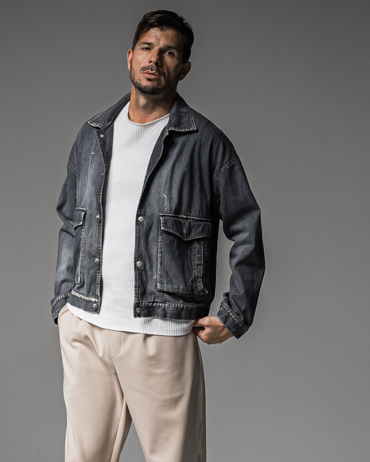 RESOUND CLOTHING - LDENIM AG FLIGHT JACKET / RC37-JK-001 / デニム