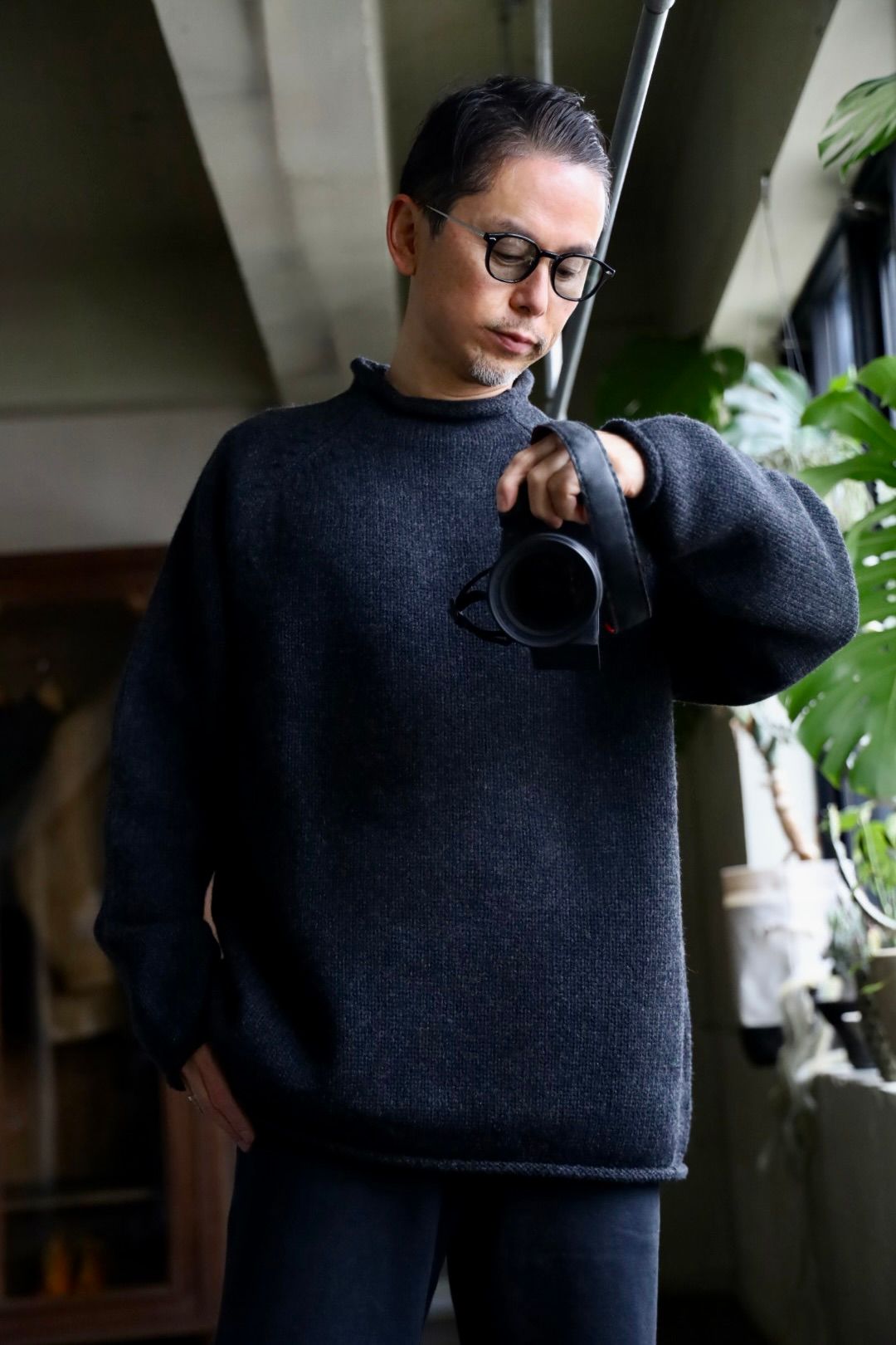 A.PRESSE - アプレッセ Roll Neck Sweater(24AAP-03-08K)CHARCOAL | MARK