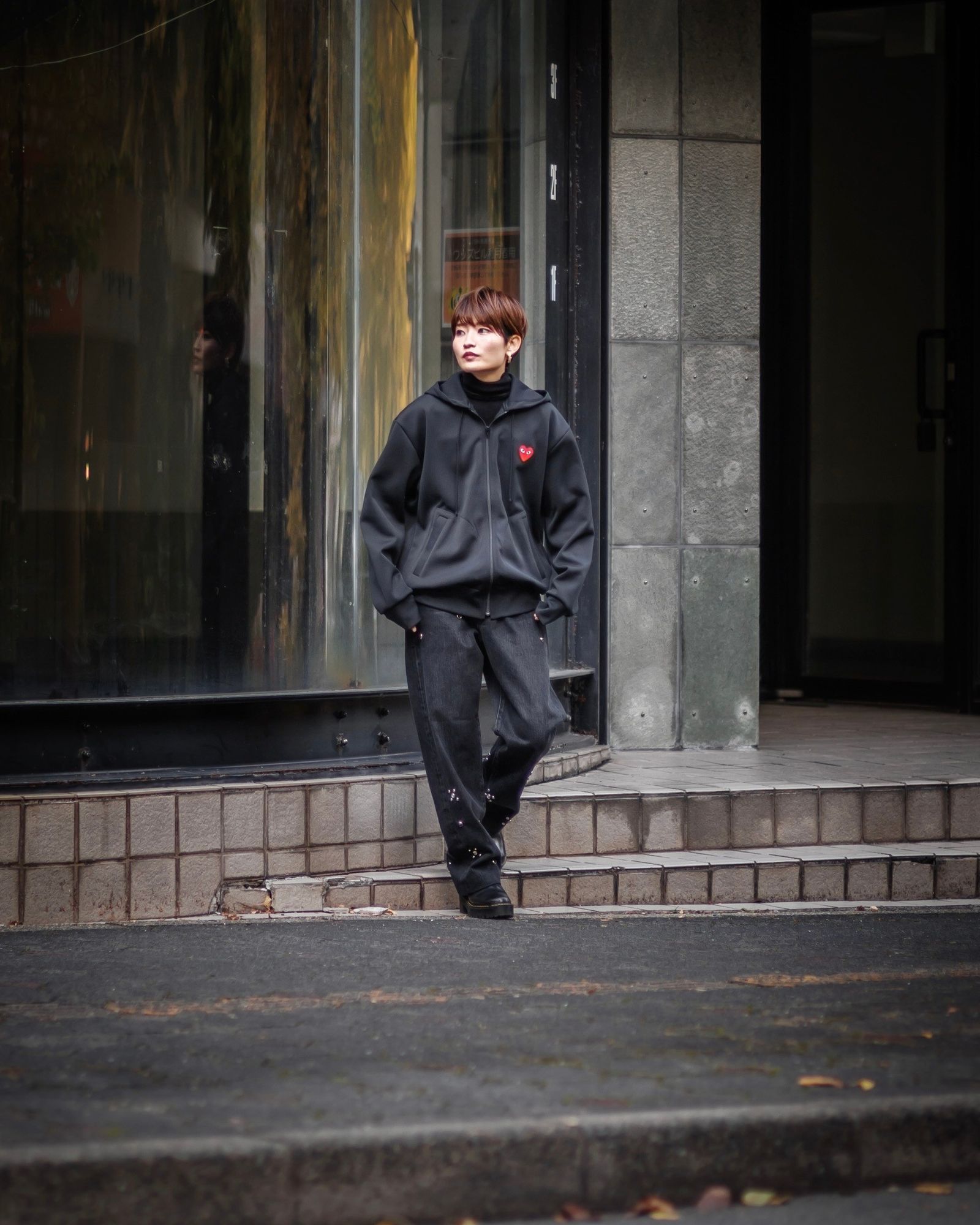 PLAY COMME des GARCONS 新作ジップアップパーカー style.2024.12.10