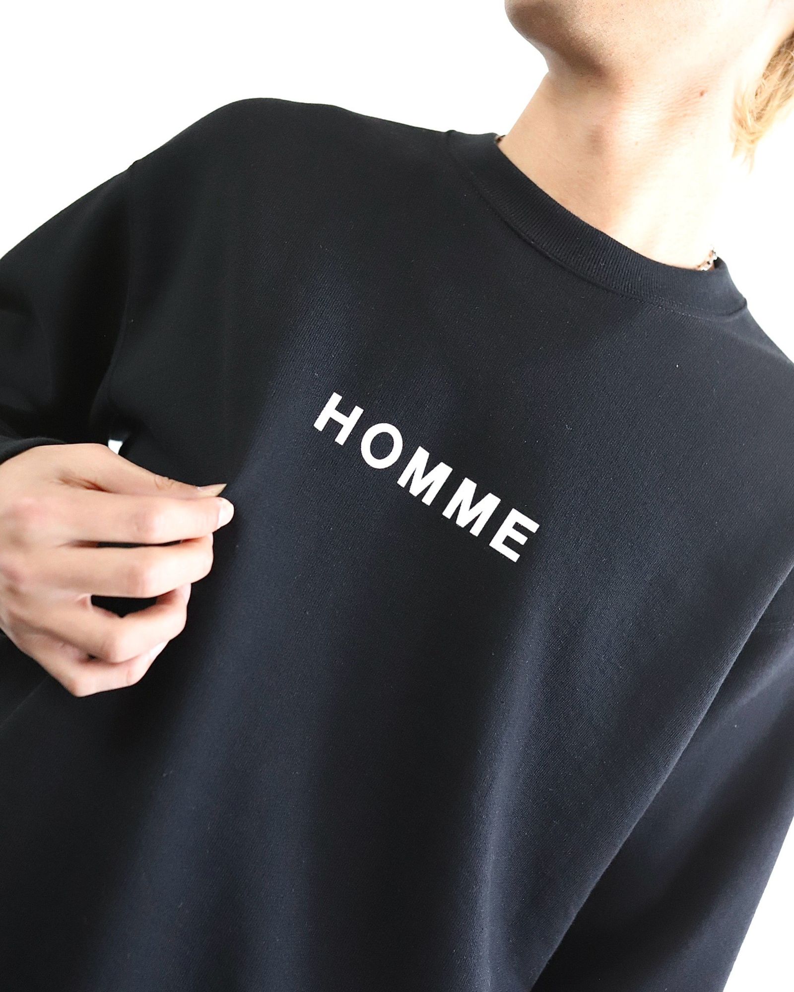 コムデギャルソンオムより、新作HOMMEプリントスウェット style 2024.3