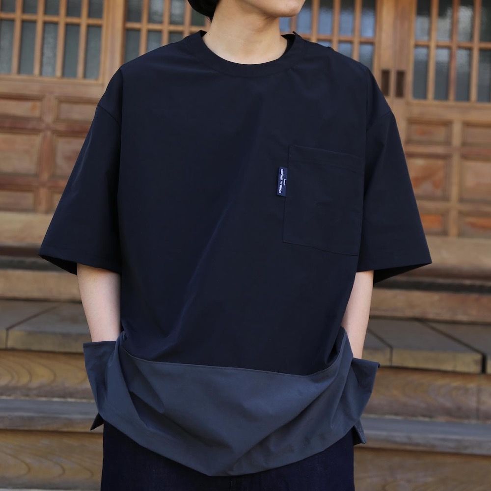 COMME des GARCONS HOMME HOMMEエステルナイロンツイル切り替え
