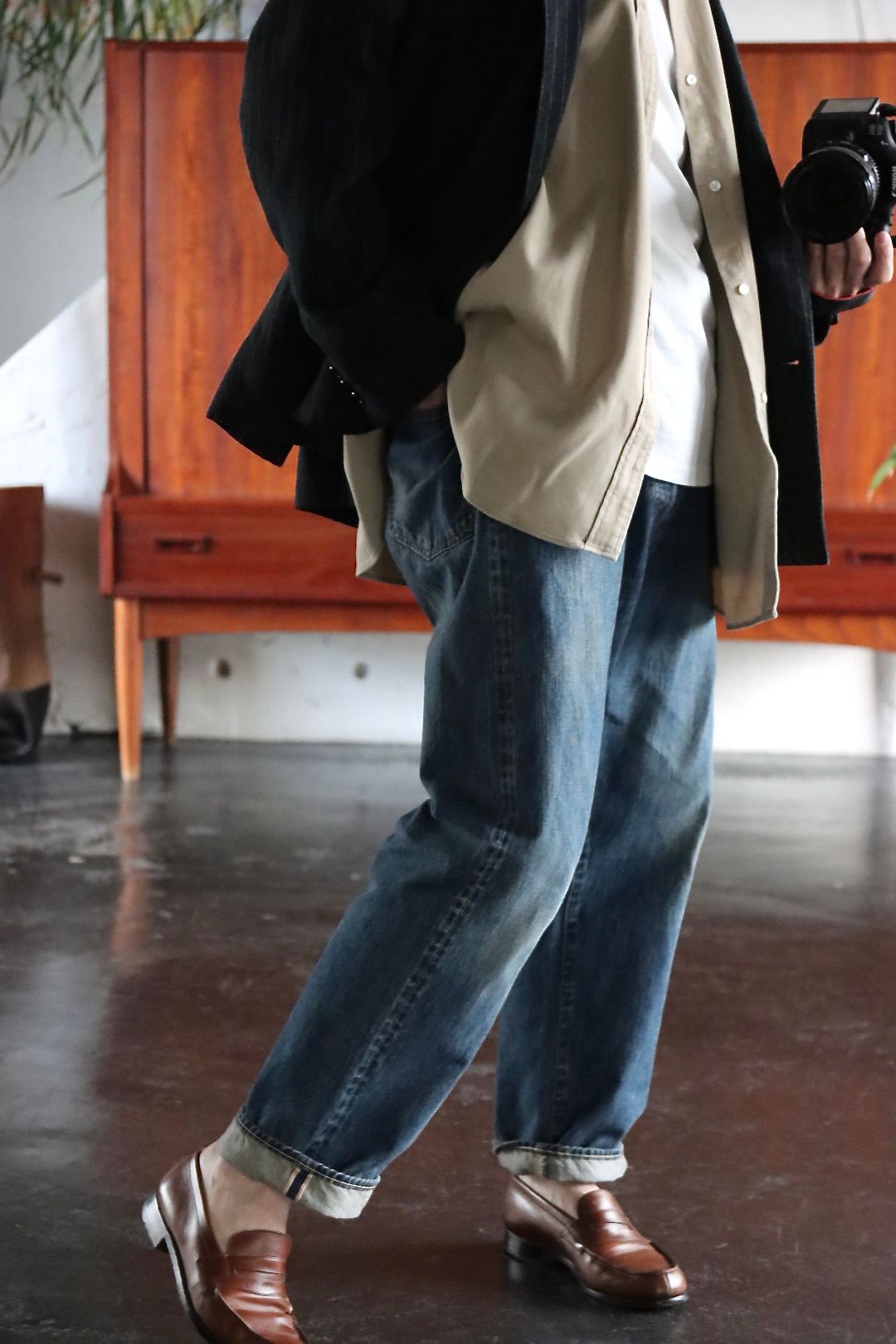 A.PRESSE BD Shirt(22SAP-02-02H)BEIGE style. | 2199 | MARK