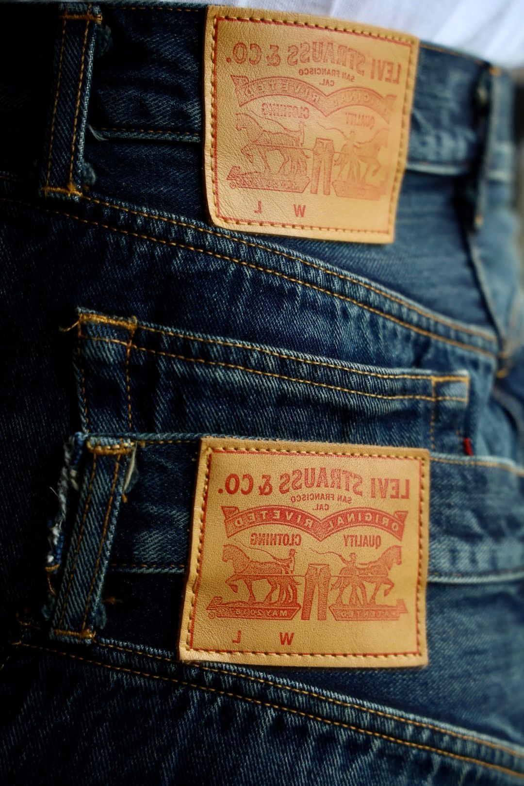 JUNYA WATANABE MAN ダブルウエストLevi's Wネームデニムスタイル