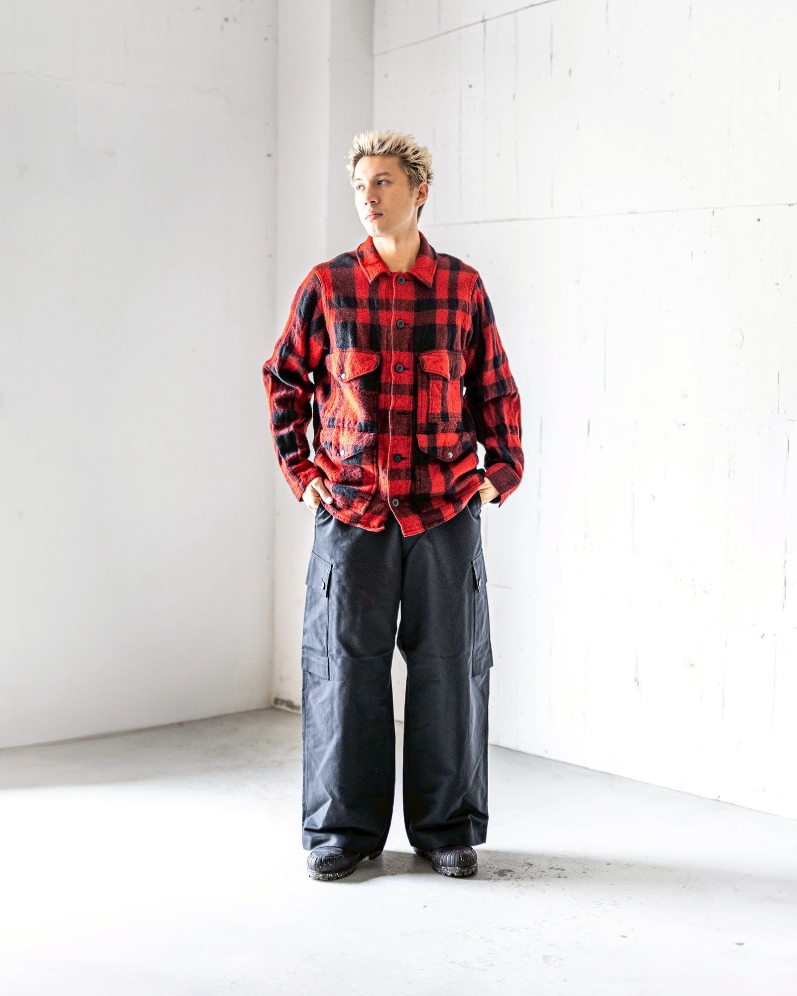 JUNYA WATANABE MAN FILSON Wネームウールチェックジャケット 8月9日