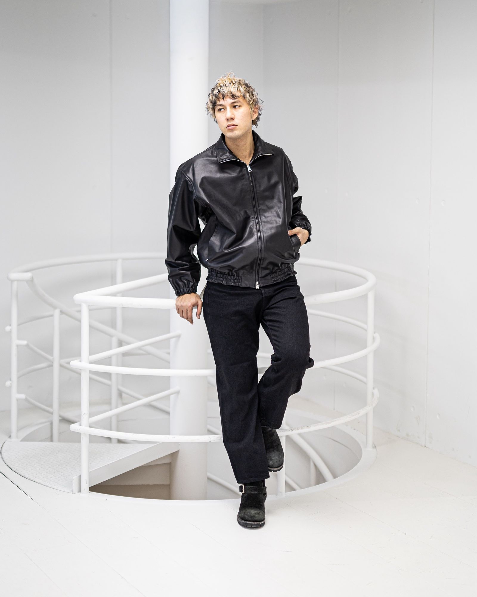 YOKE Carf Leather Truck Jacket (BLACK)1月24(土)新作発売！ | 7772