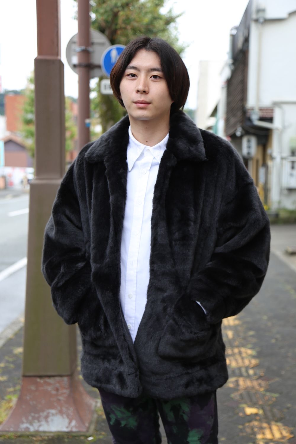 doublet HAND-PAINTED FUR JACKET