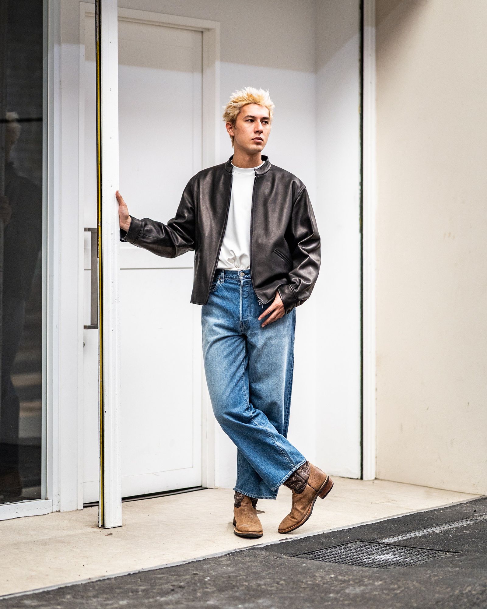 blurhms Lamb Leather Zip Short Jacket 新作発売！ | 7094 | MARK