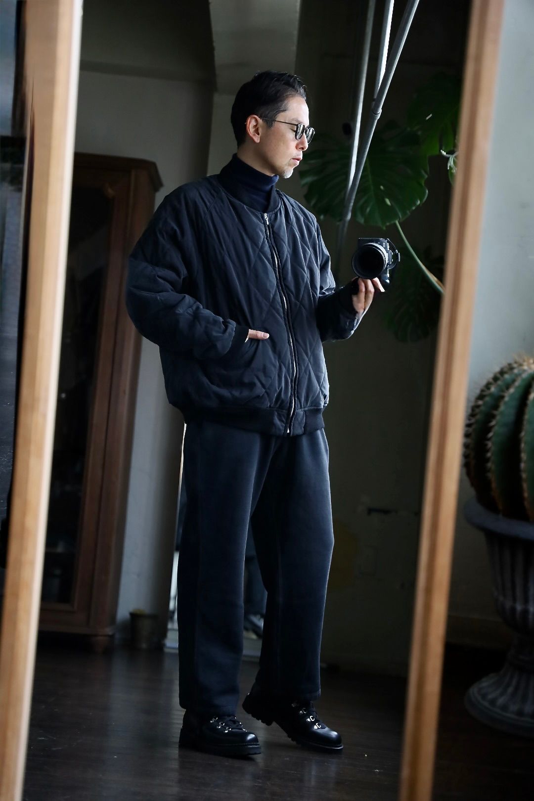 A.PRESSE Vintage US NAVY Souvenir Velour Jacket スタイル(size:4