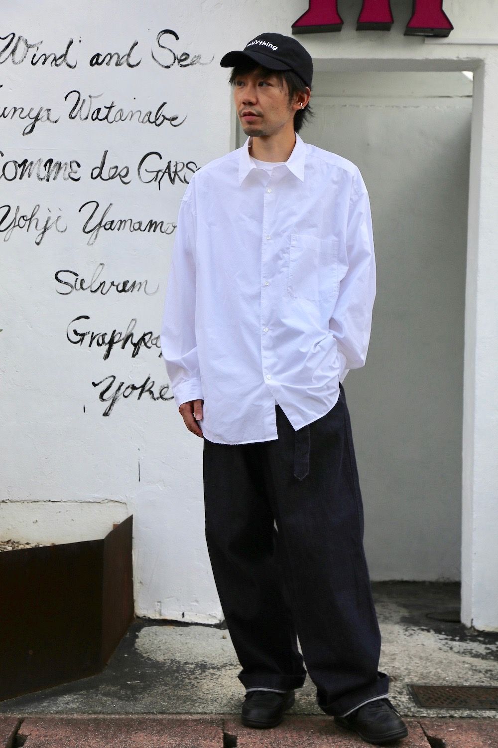 Graphpaper Colorfast Denim Belted Pants