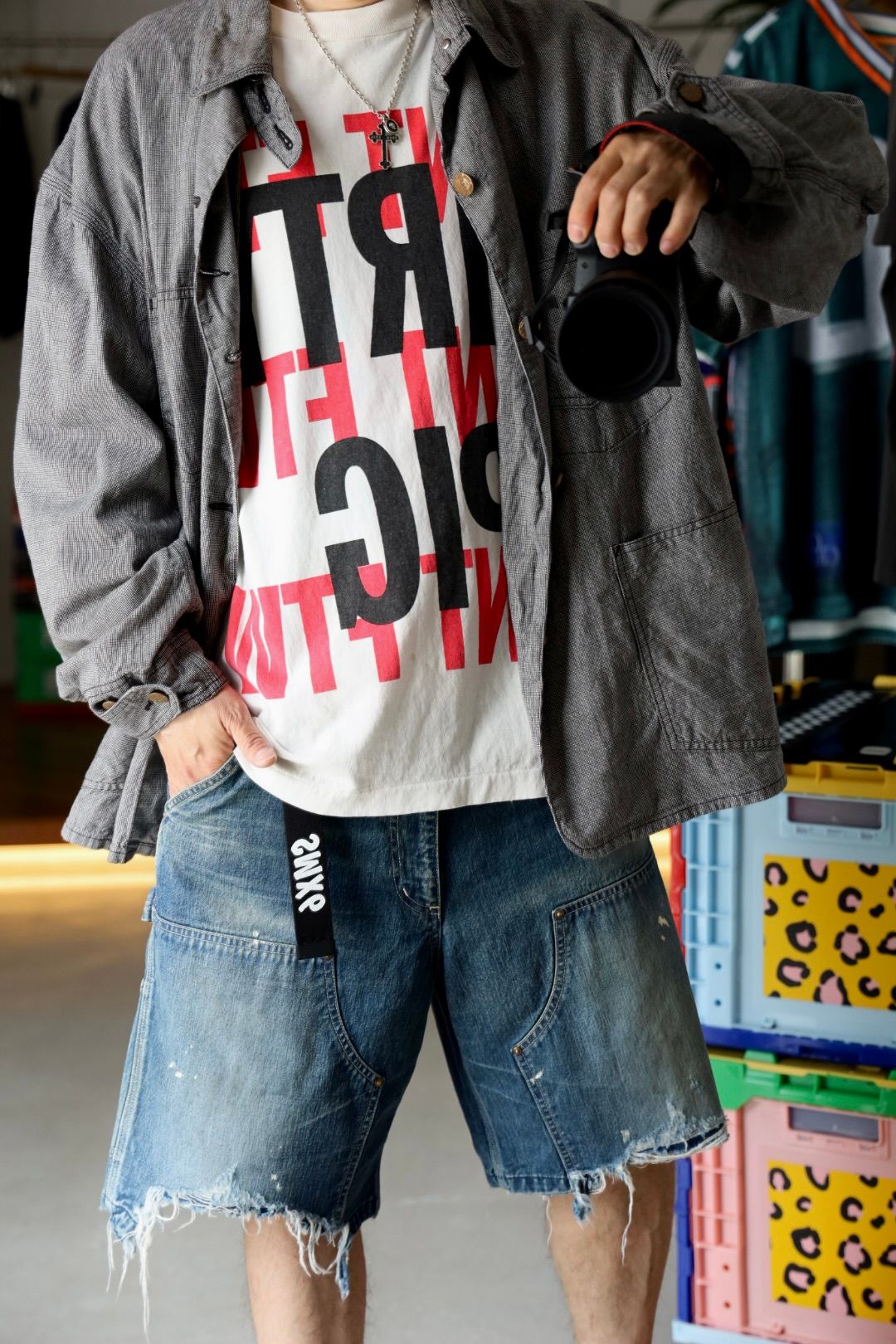 SAINT M×××××× - セントマイケル Tシャツ DIRTY PIG SS TEE(SM-HR8