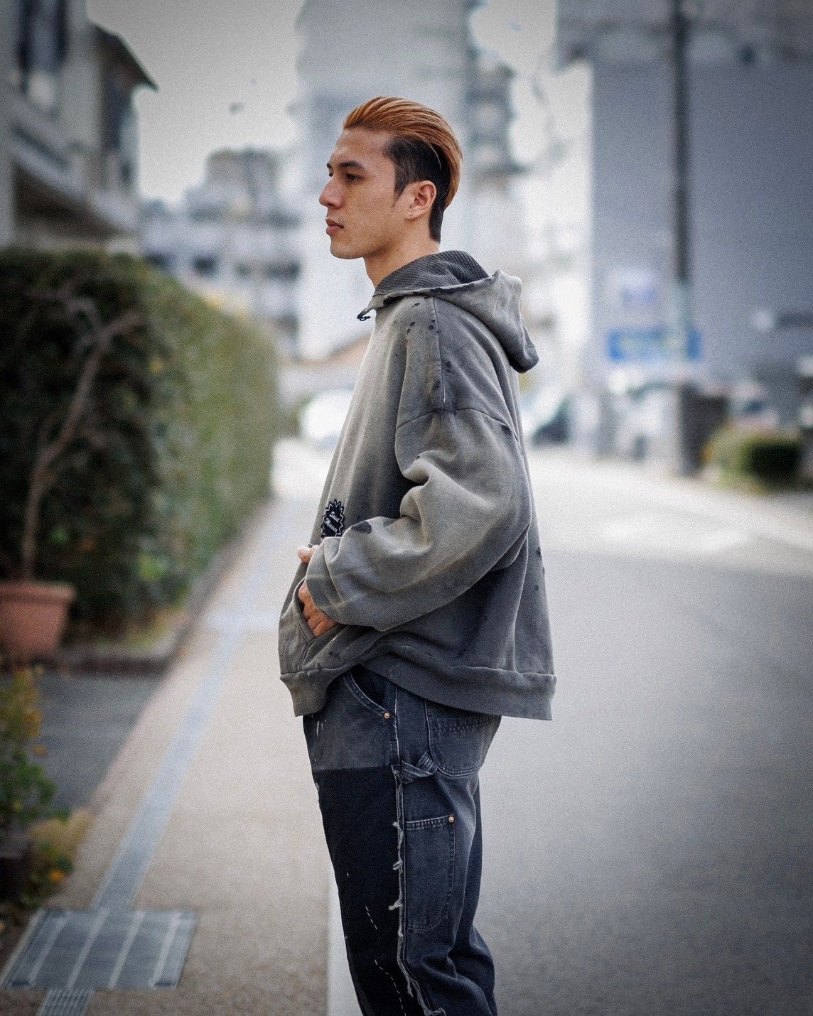 SAINT M×××××× - セントマイケル DBL FACE HOODIE (SM-YS1-0000-041