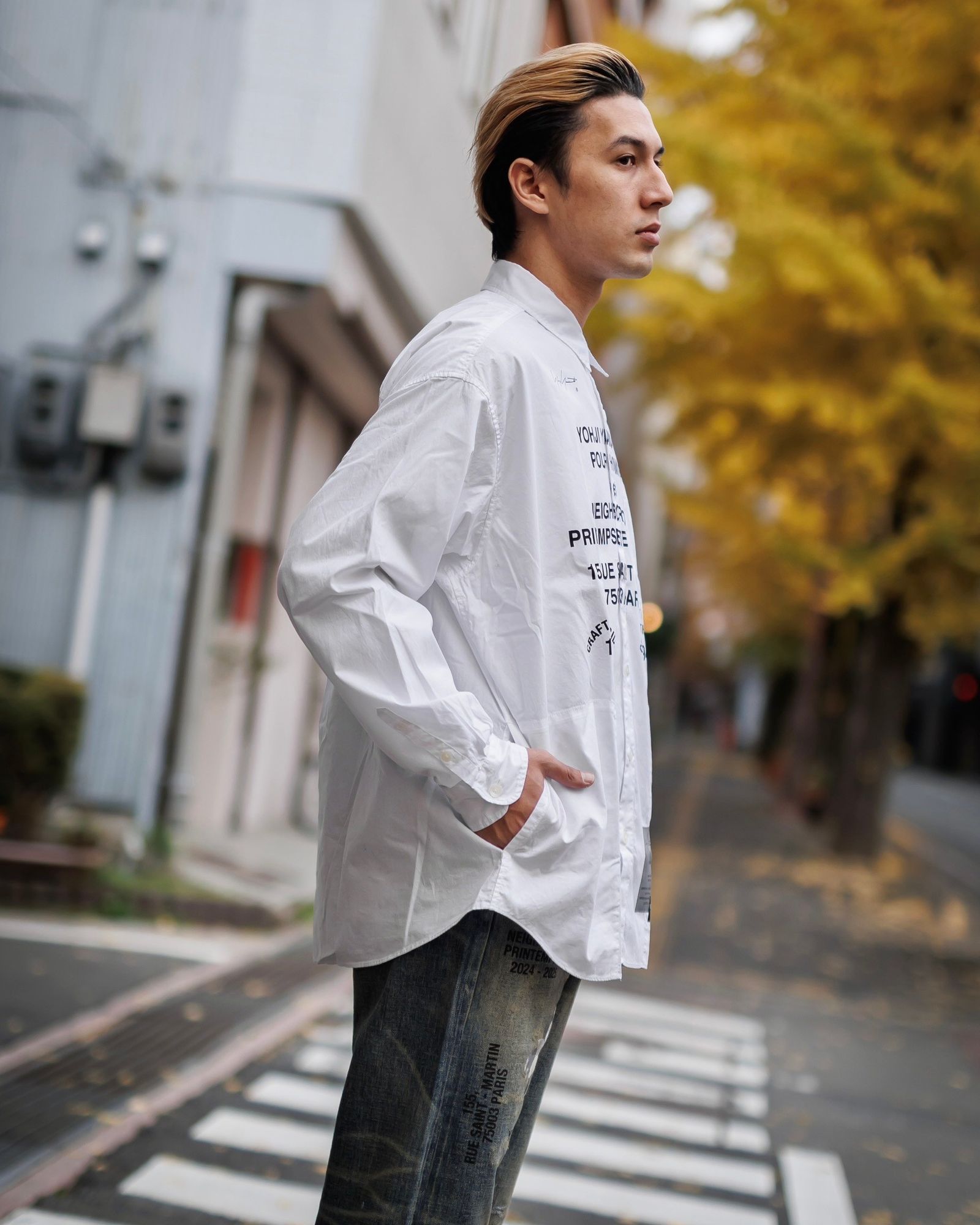 yohji yamamoto - Yohji Yamamoto x NEIGHBORHOOD PRINT SHIRT LS(HP