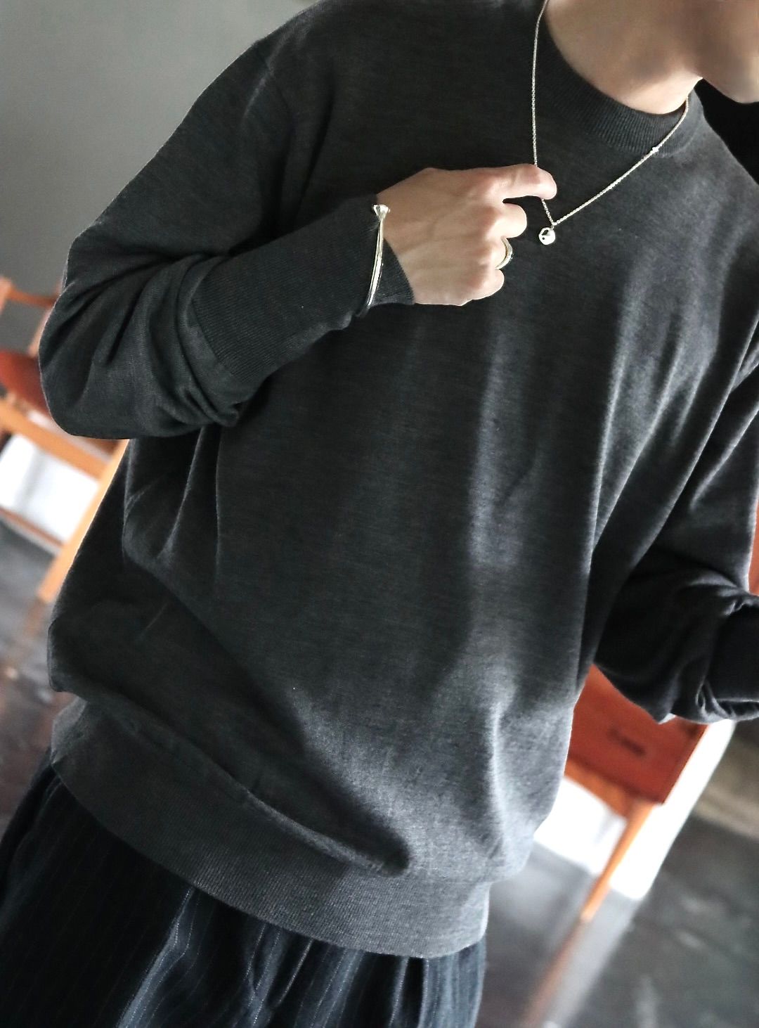 A.PRESSE - アプレッセ22FW L/S Knit T-Shirt (22AAP-03-02H)GRAY | MARK