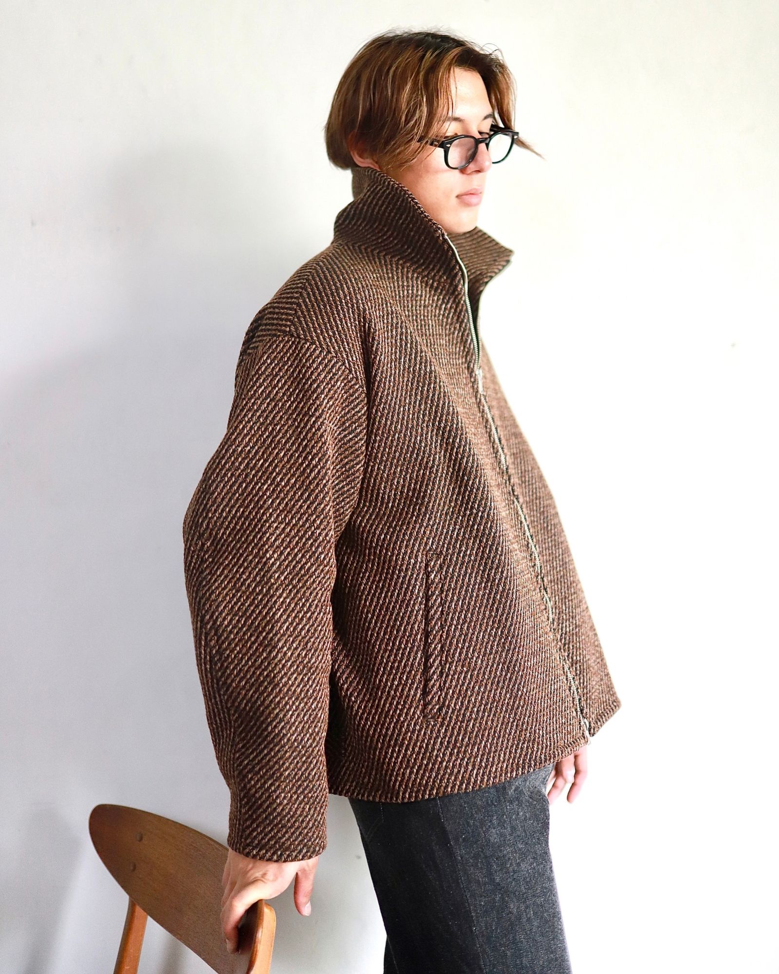 YOKE 23AW FRONT ZIP STAND COLLAR BLOUSON