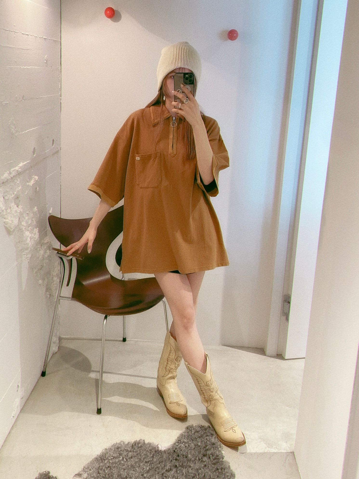 The DUFFER N NEPHEWS DUNDAS / ダンダス(ジップアップポロシャツ