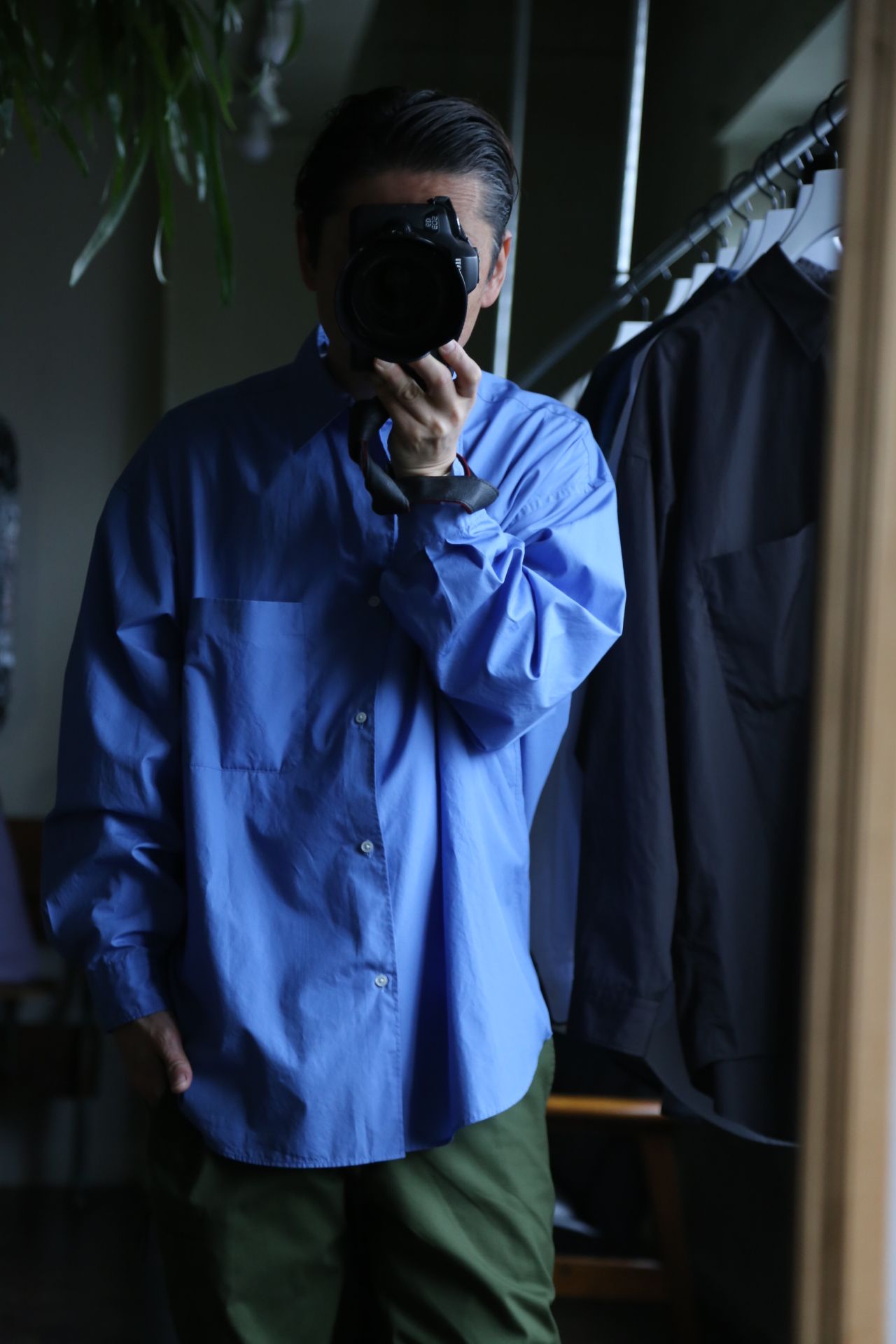 Graphpaper Broad L/S Oversized Regular Collar Shirt