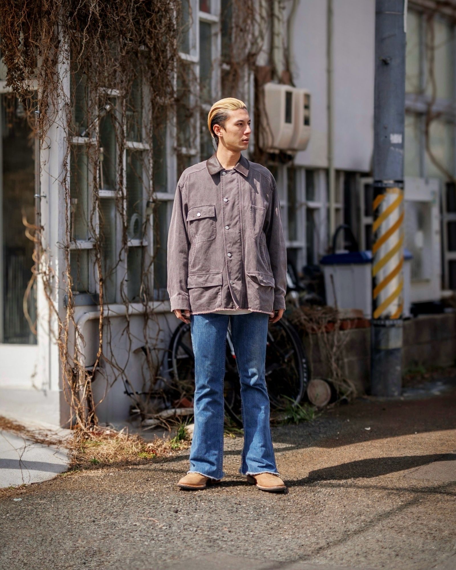 YOKE - ヨーク25SS カバーオールCOTTON CUT-OFF COVERALL JACKET
