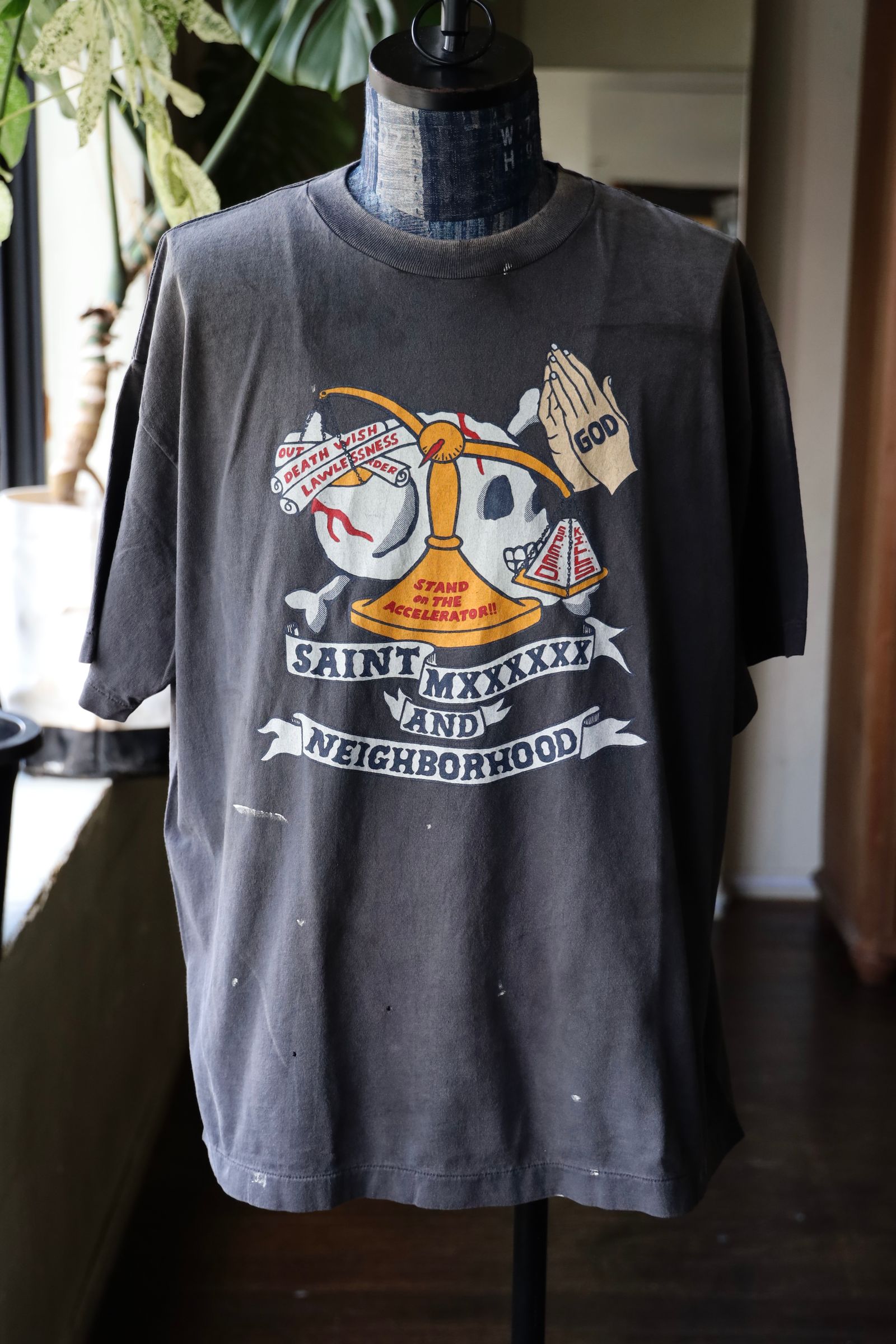 SAINT M×××××× - セントマイケル ネイバーフッドコラボ STHD. SS TEE