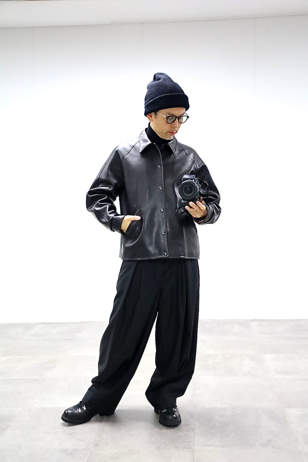 A.PRESSE Leather Coach Jacketスタイル | 7270 | MARK