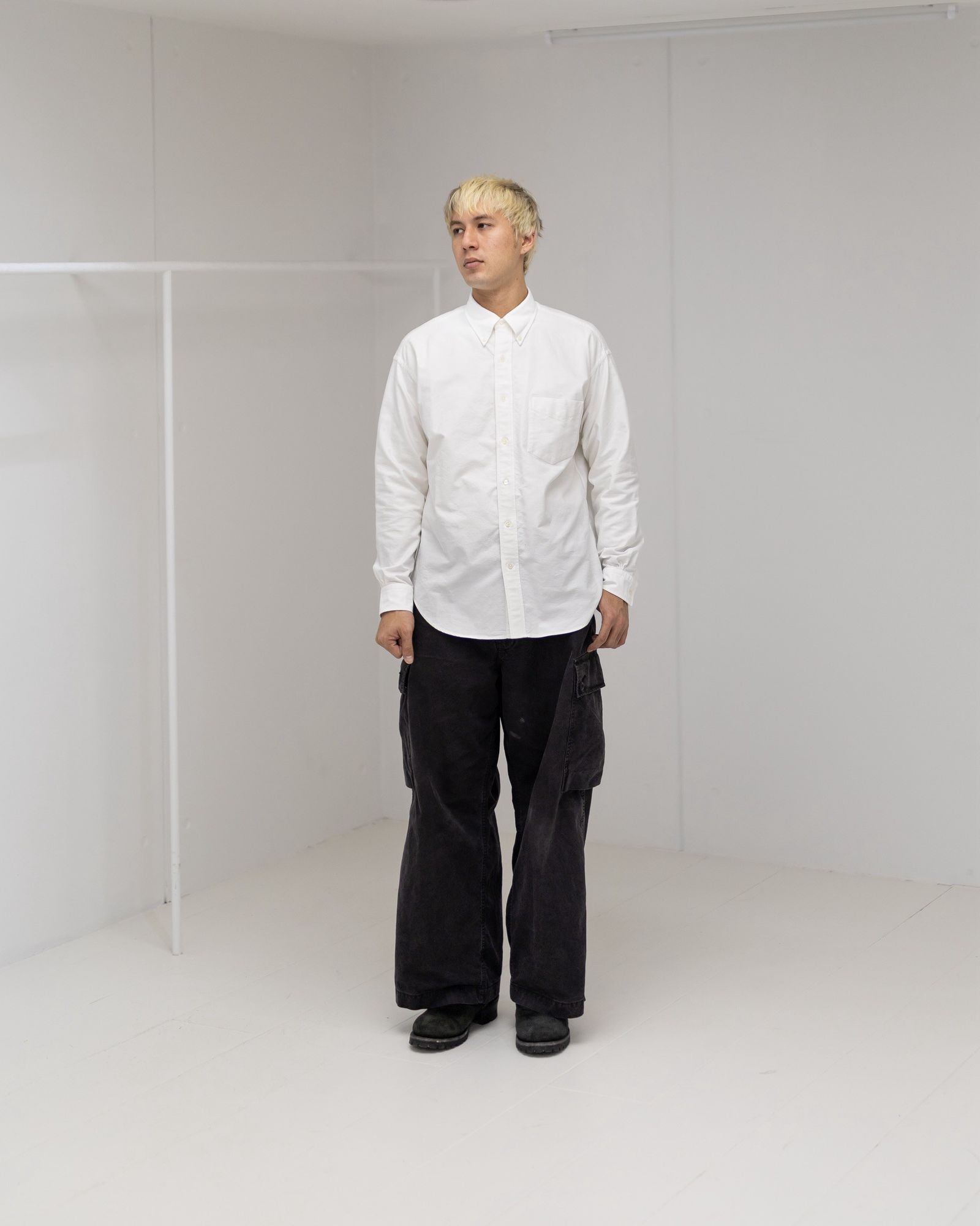 Graphpaper Oxford L/S B.D Box Shirt (WHITE) 1月10日(土)新作発売