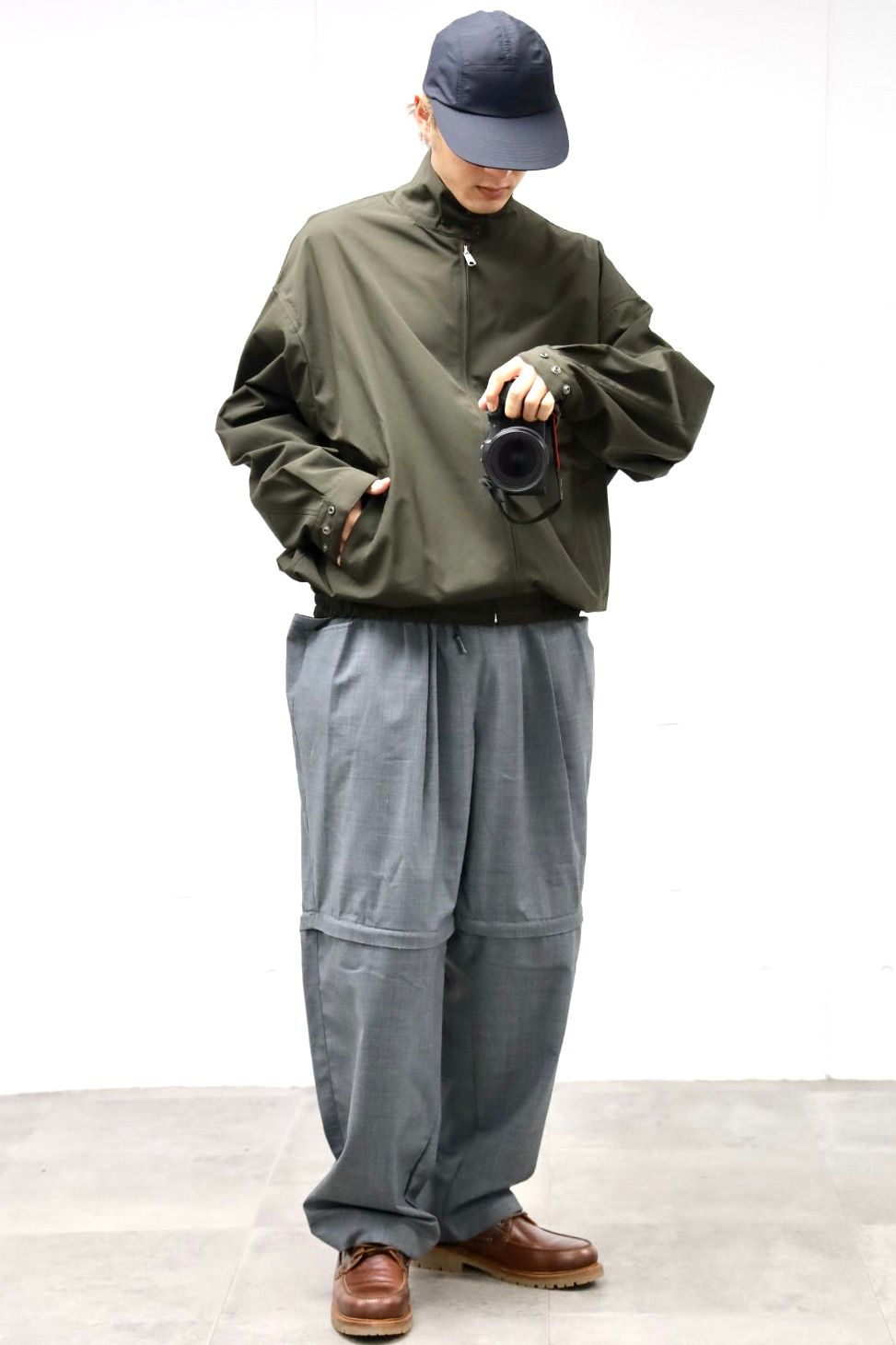 Graphpaper 25SS 新作 Selvage Denim Two Tuck Wide Pants style