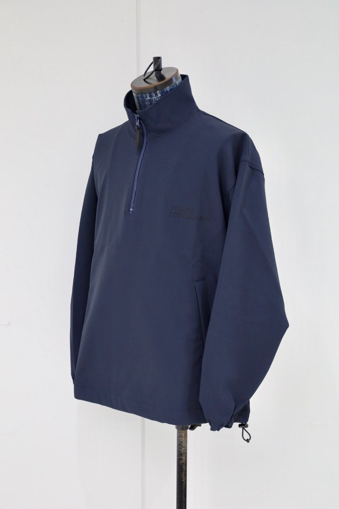 も*離様 S.F.C HALF ZIP JACKET NAVY M S.F.C FLEECE BASEBALL HALF