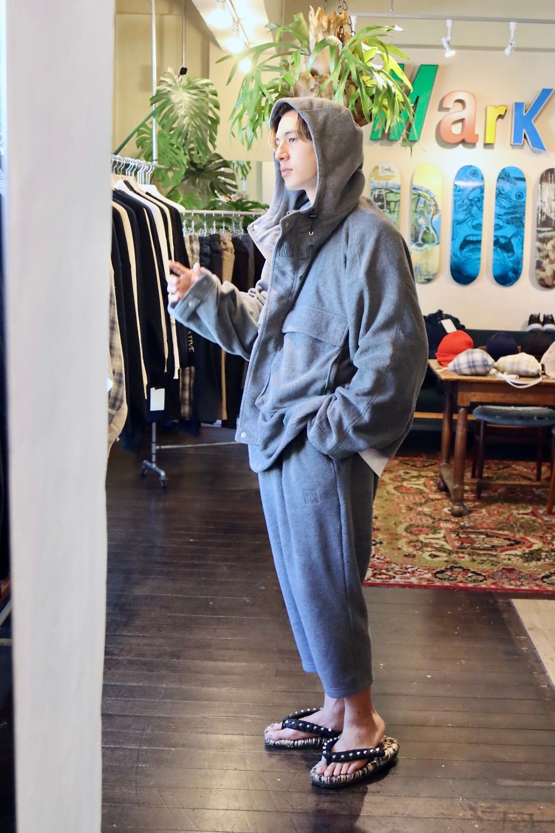 S.F.C 新作FLEECE HOODIE JACKET