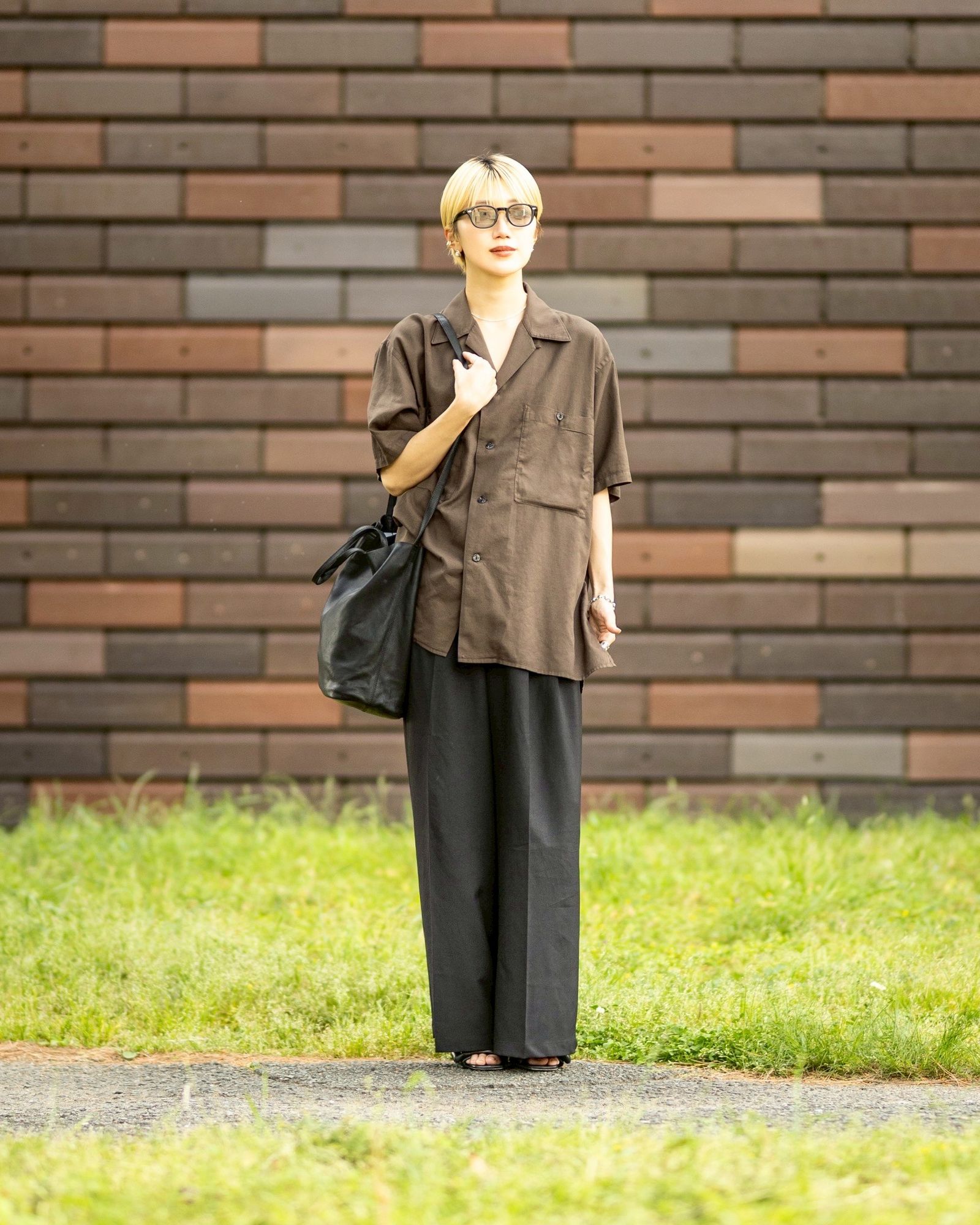 YOKE - ヨーク25SUMMER シャツ GARMENTDYED COTTON SILK TWILL OPEN