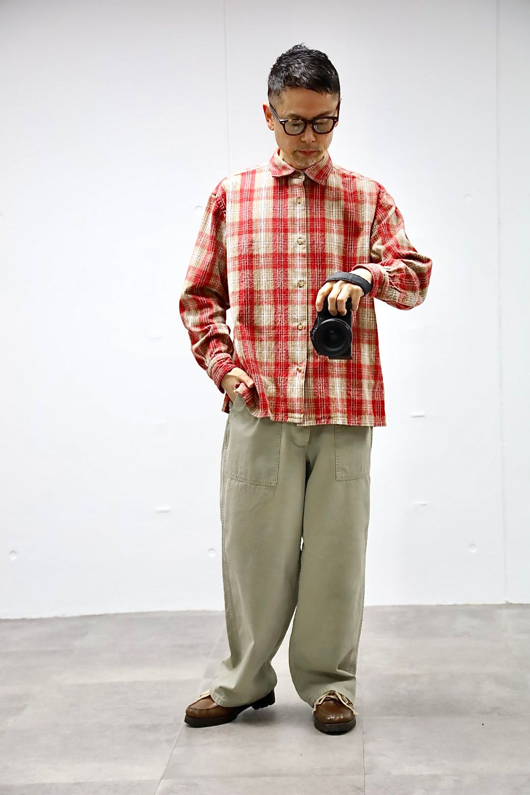 A.PRESSE - アプレッセ 2026 STYLE1 Vintage Cotton Silk Nep Twill