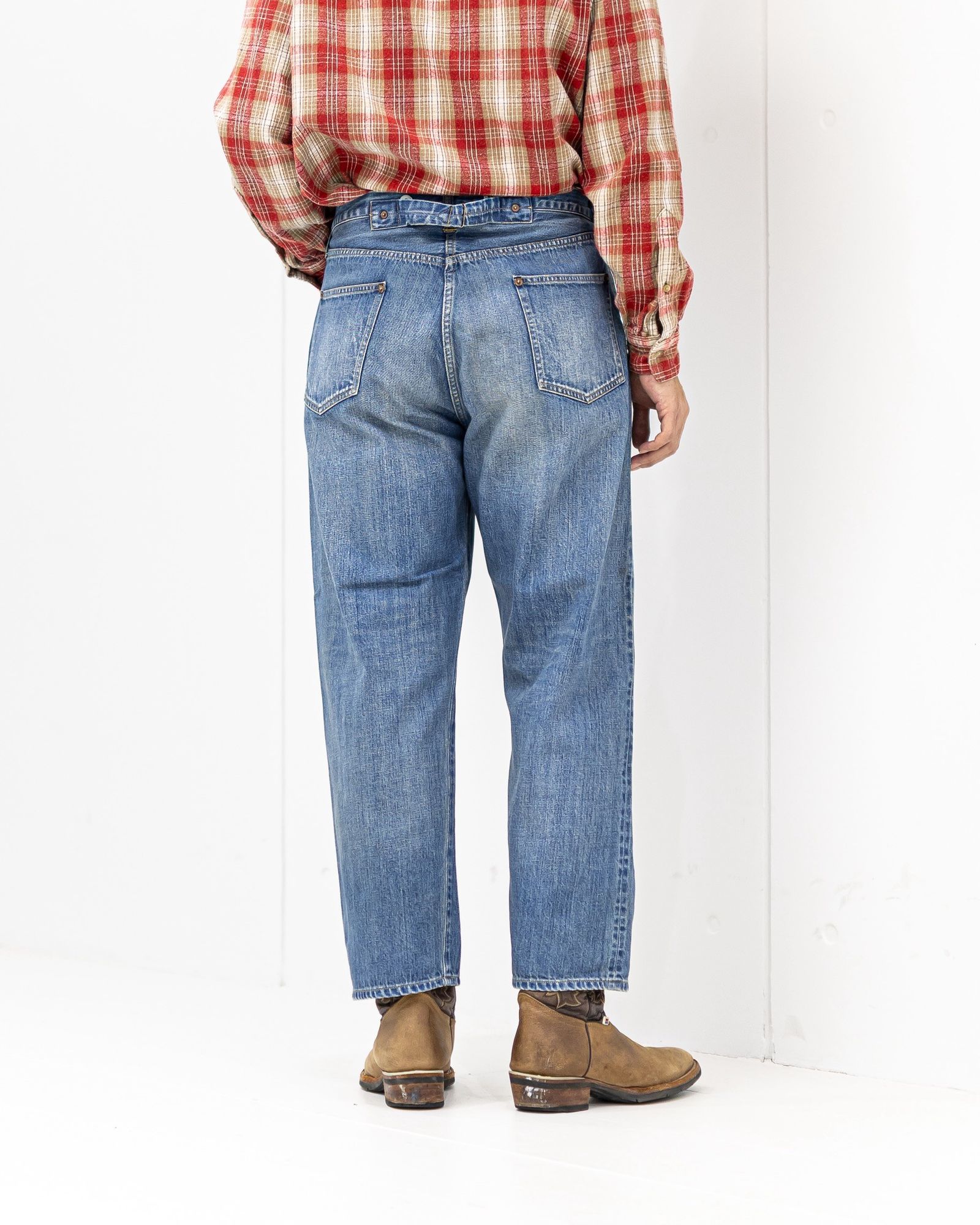 さ*い様 Vintage Cotton Silk Nep Twill Check Vintage Cotton Silk