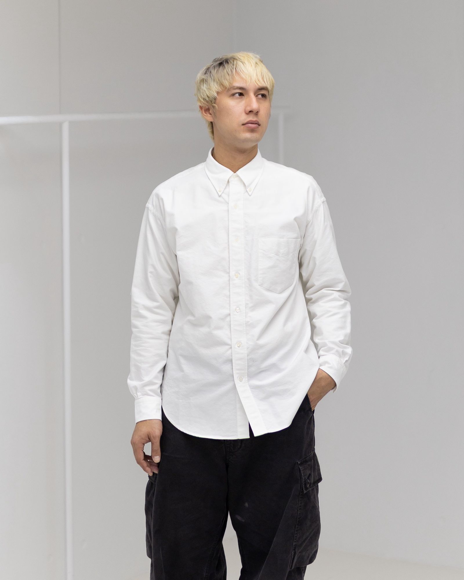 Graphpaper Oxford L/S B.D Box Shirt (WHITE) 1月10日(土)新作発売