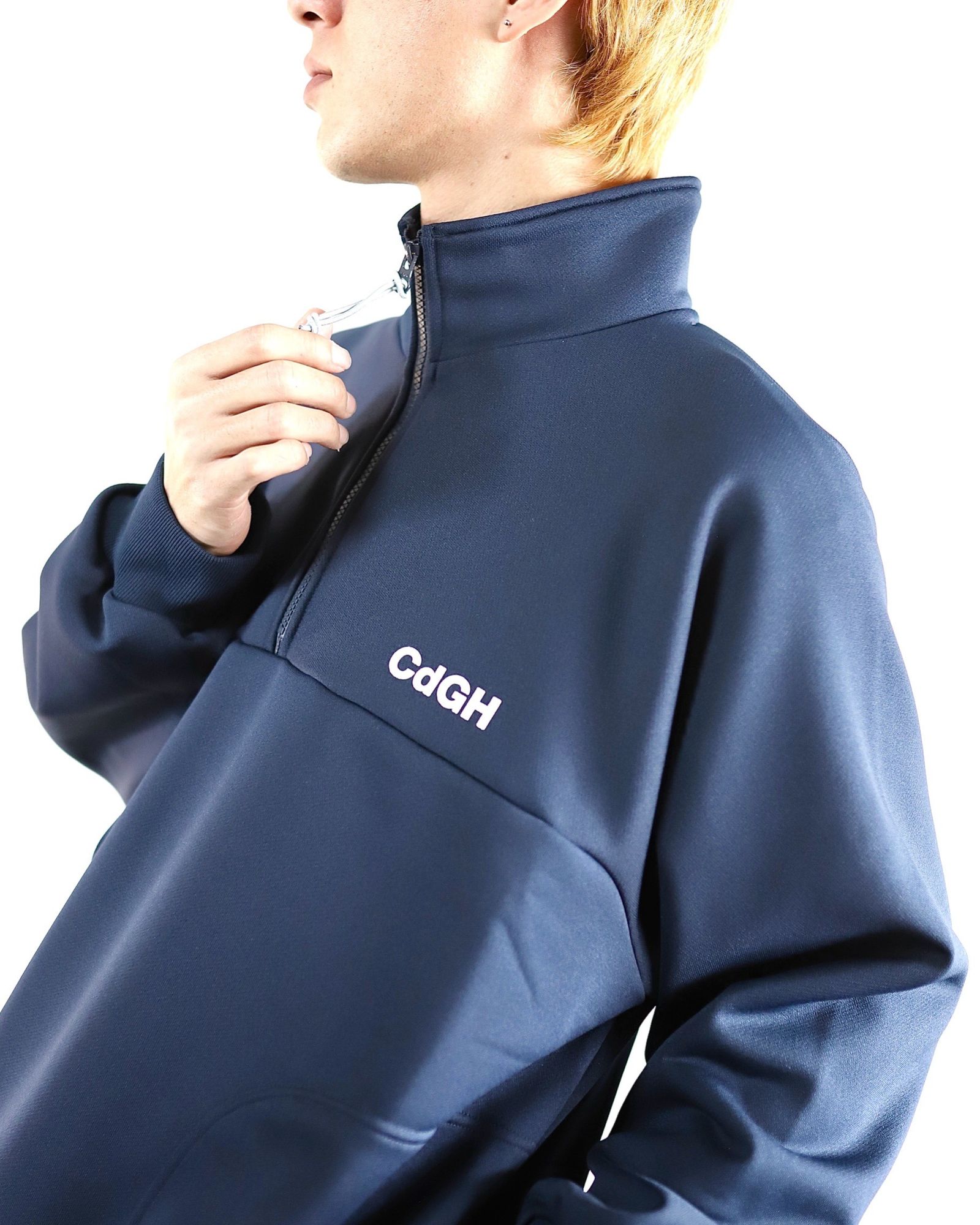 コムデギャルソンオム 24SS 新作ハーフジッププルオーバー スタイル