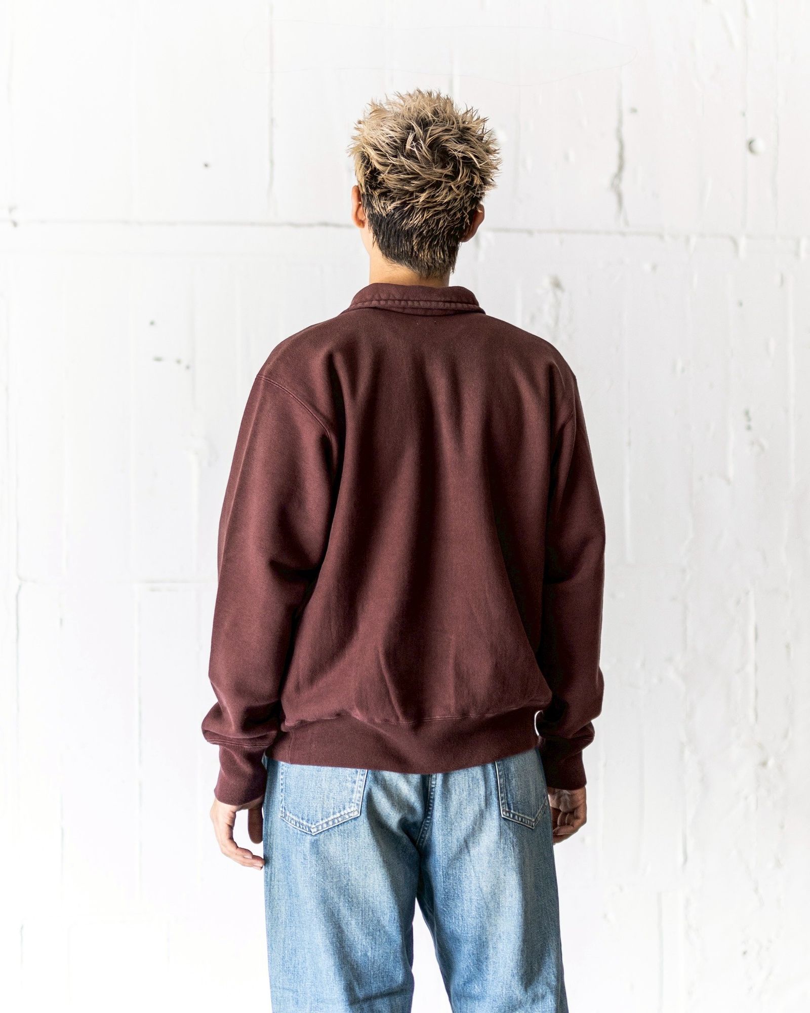 A.PRESSE - アプレッセ 2025 STYLE2 Vintage Half Zip Sweatshirt