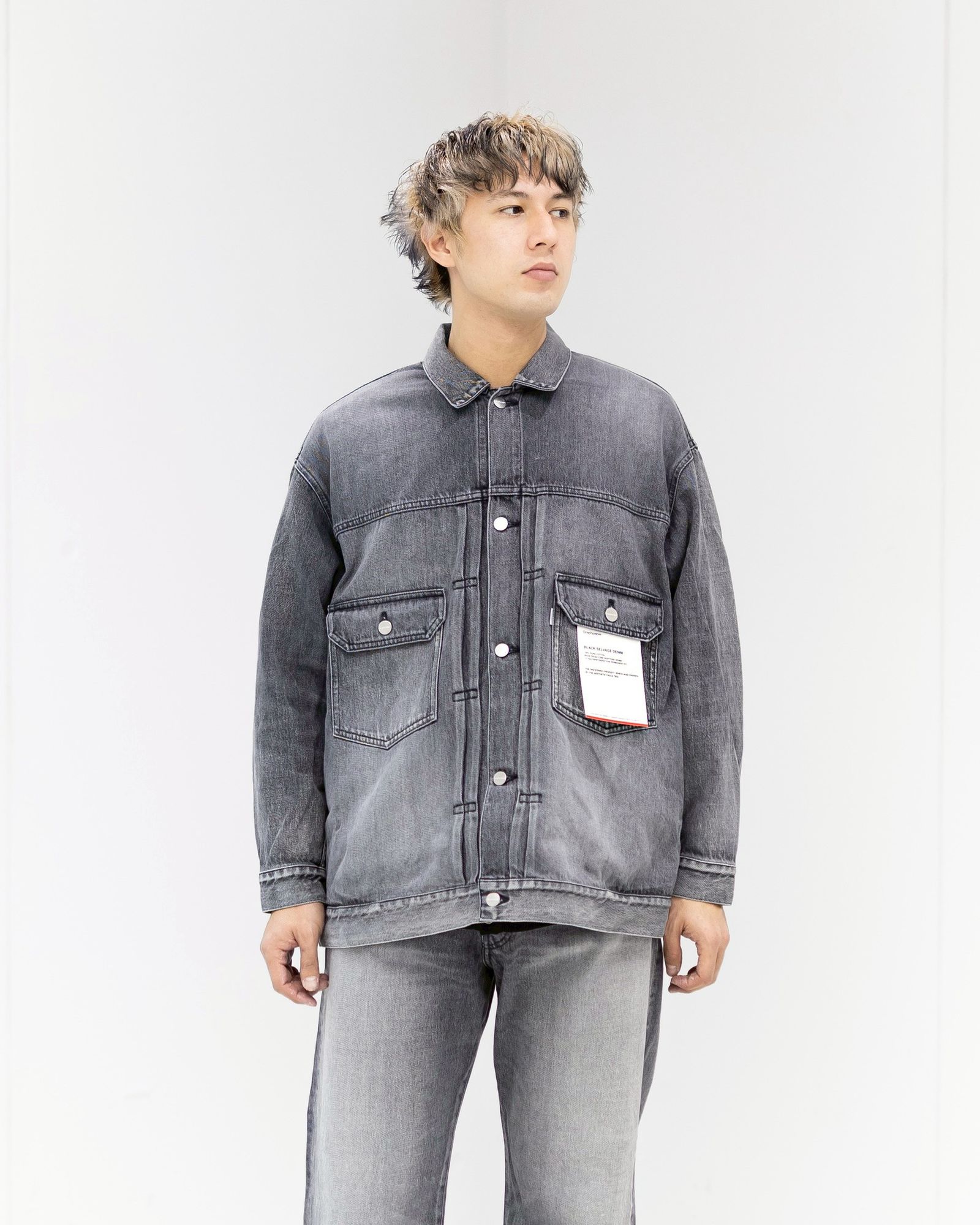 Graphpaper - グラフペーパー Selvage Denim Jacket(GU261-20054LB