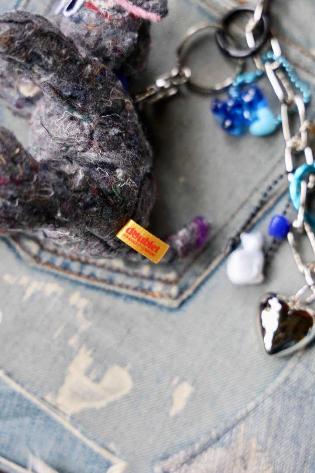 doublet - ダブレット25AW KEY CHAIN WITH DOG DOLL(25AW91AC36) BLUE