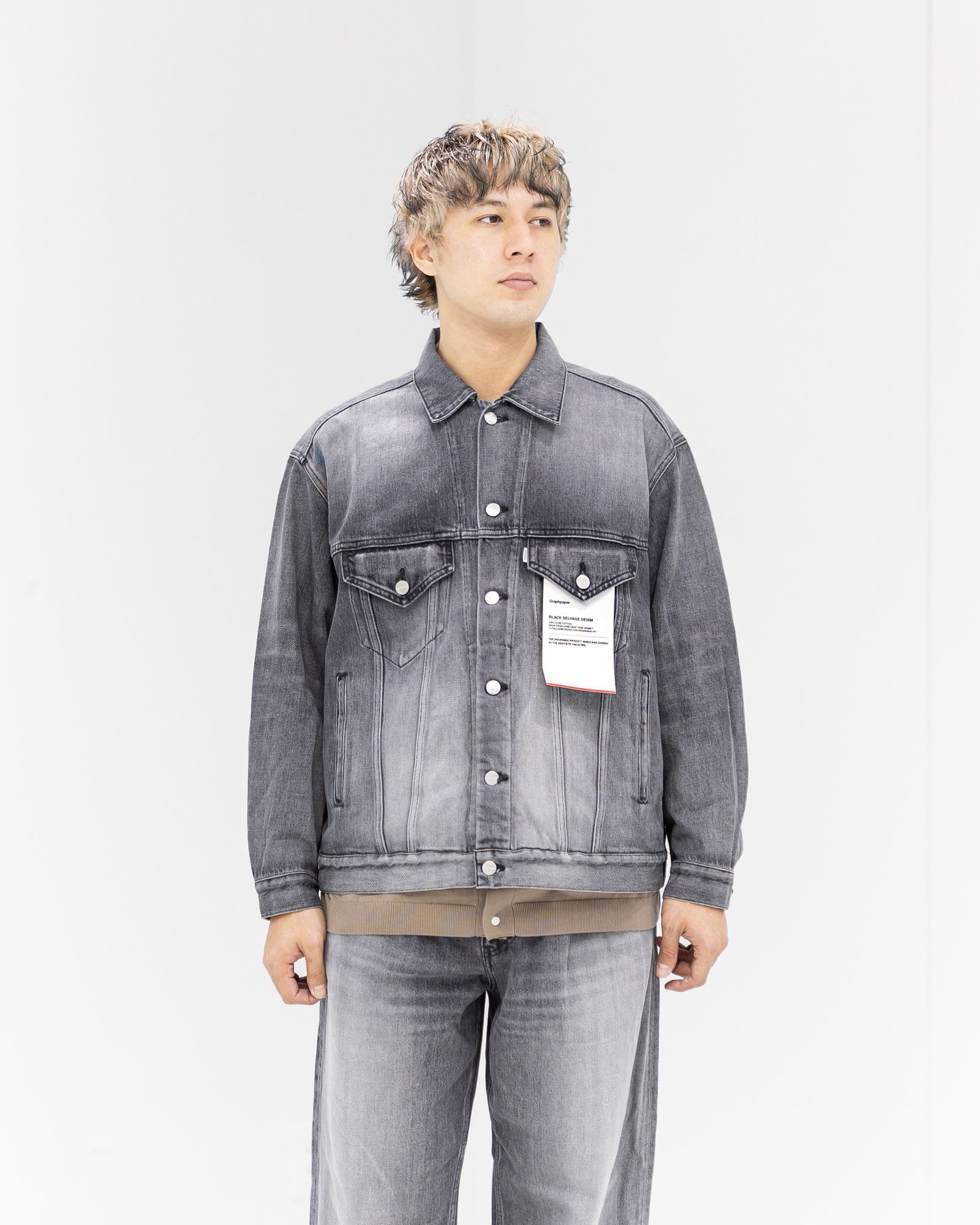 Graphpaper - グラフペーパー Selvage Denim Trucker Jacket(GU261