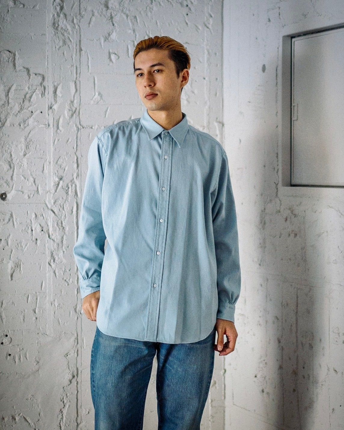 A.PRESSE Double Weave Twill Regular Collar Shirt 1月11日(土)新作