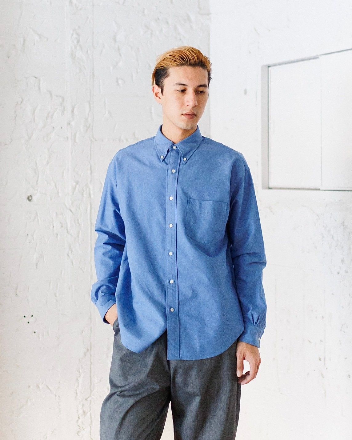 Graphpaper - グラフペーパー26SS Oxford L/S B.D Box Shirt (GM261